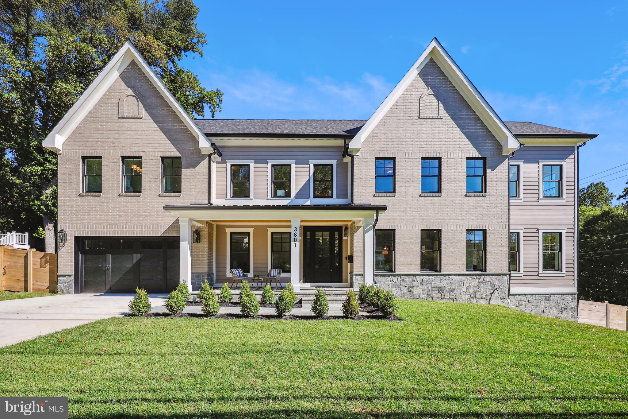 ***Taxes will go up after reassessment**NEW PRICE!!!!11/12***

**Welcome to 3801 Saul Road, a stunning New residence in Rock Creek Hills, Kensington Maryland, where traditional elegance meets modern sophistication. Set on a lush 12,282 square foot corner lot, this home is distinguished by its Hardi plank siding, brick, and stone exterior, complimented by a welcoming front porch and a fenced rear yard. The second-story rear wrap around porch offers picturesque views and serene outdoor relaxation. 

Upon entering the front foyer, you'll be greeted by 9-foot ceilings and 5-inch white oak hardwood flooring  throughout. This versatile main level includes a Living Room and or Office, a Gourmet Kitchen designed for both functionality and style. The kitchen features custom cabinetry, high-end stainless steel appliances, a center island, and Calacatta Vermont Quartz counter tops. It seamlessly opens to the expansive Family Room, which boasts a 2-sided gas fireplace that also serves the adjacent Dining Room. Additional main level amenities include a convenient Powder Room and a Mud Room located off of the two-car garage.

The second level is designed for comfort and luxury with four spacious Bedrooms and four Baths. The primary bedroom is a tranquil retreat, complete with a lavish en-suite bath featuring a separate shower, a soaking tub, water closet, double vanity and his and her closets. Bedroom two is generously sized with its own private bath, while Bedroom three and four are also well sized with en-suite baths. An oversized upper landing area serves as a wonderful second floor family room, perfect for relaxation or informal gatherings.

The lower level is partially above ground, allowing for abundance of natural light. It includes two sets of sliding doors leading to the side and rear yards, a Wet Bar, two additional Bedrooms, a Full Bath, and Exercise Room, Storage Room and Recreation Room- ideal for entertainment and leisure.

This exceptional home is conveniently located near downtown Kensington, offering easy access to shops, restaurants, The Marc Train, 495, 270, Rock Creek Park and other local parks, and highly-regarded public and private schools. Don't Miss!