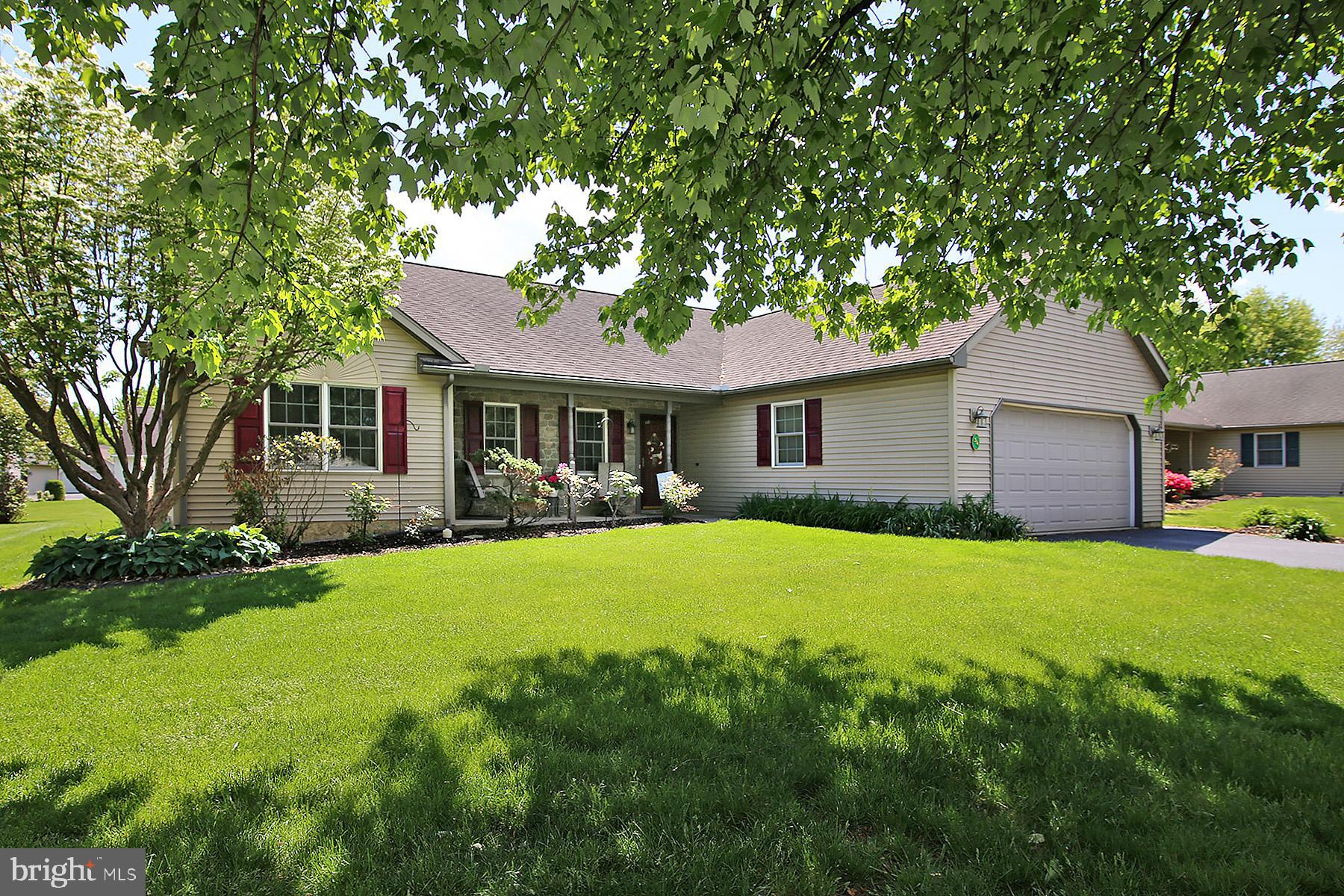 Welcome to Arbor Gate in Myerstown, PA—an inviting and beautifully maintained 55+ community offering comfort, convenience, and an exceptional lifestyle. This thoughtfully designed home was custom built by its original owners, with the current owners continuing to enhance its charm and functionality through tasteful updates and improvements.

Seller is offering the first two months of lot rent to the new owner at settlement.

Located within a land lease community, residents enjoy a low-maintenance lifestyle with the lease covering land taxes, sewer, trash, and access to a variety of community amenities. Take advantage of scenic walking paths, a tranquil lake, and the stunning Lakeview Center—perfect for social gatherings and community events.

Step inside to discover a bright and airy interior highlighted by cathedral ceilings and an open, welcoming layout. The home features updated appliances and a newer HVAC system, providing both style and peace of mind. A cozy gas fireplace anchors the living space, creating the perfect atmosphere for relaxing evenings.

One of the standout features of this home is the beautiful sunroom, complete with replacement windows that allow for abundant natural light year-round. Just beyond, you’ll find a spacious three-season room—ideal for enjoying the outdoors in comfort. Step outside to the patio, where a Sun Setter retractable awning provides shade and flexibility for outdoor entertaining.

Offering three bedrooms and two full bathrooms, this home is perfectly suited for easy, one-floor living. Additional highlights include ample storage space and a two-car garage, ensuring both convenience and practicality.

This is a wonderful opportunity to enjoy low-maintenance living in a desirable community with exceptional amenities. Schedule your private showing today and experience all that Arbor Gate has to offer!

Entire home has just been freshly painted!