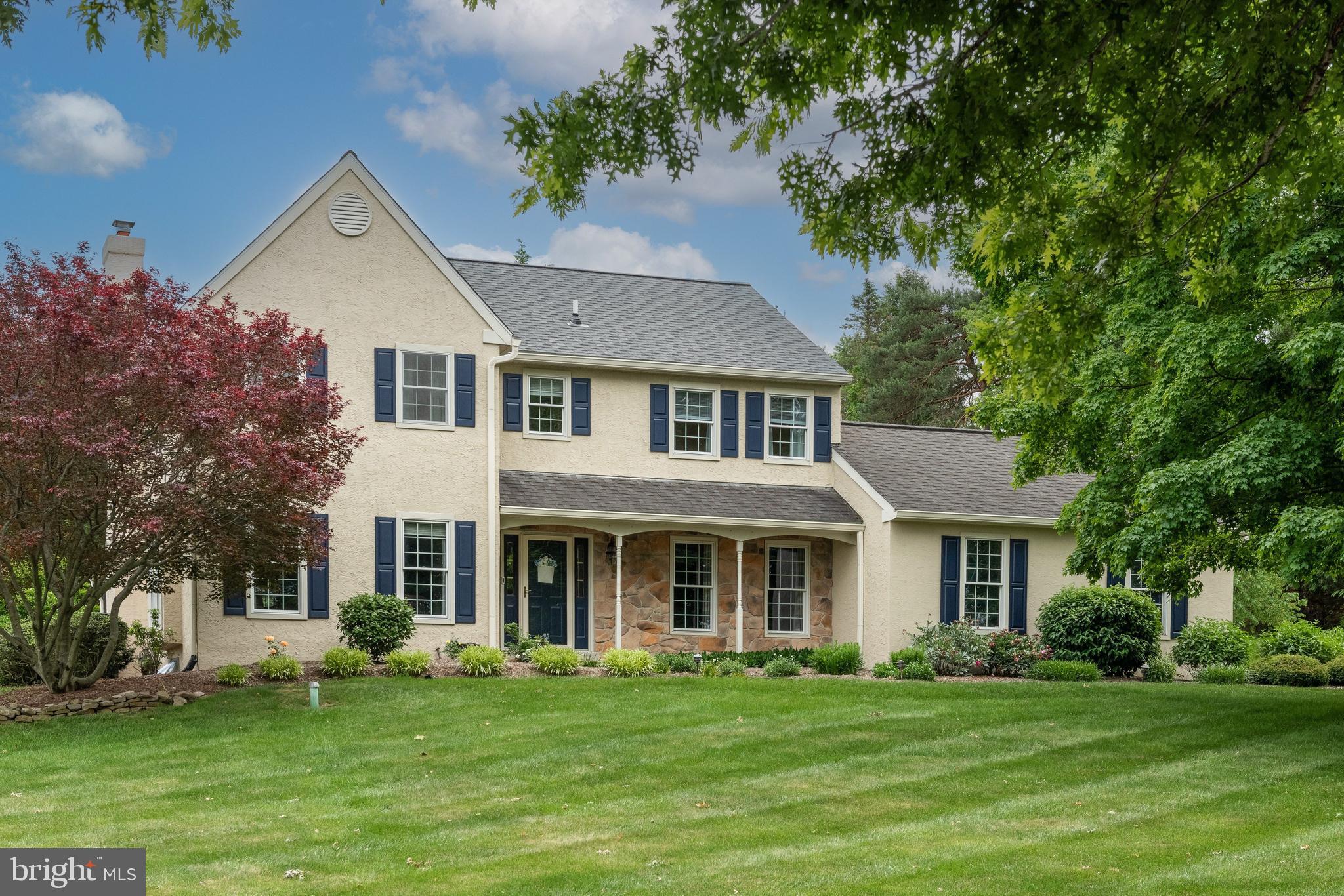 Welcome to 45 Heron Hill Drive, a beautifully maintained 4-bedroom, 2.5-bath home nestled in the desirable Heron Hill community and located within the award-winning Downingtown Area School District. Just moments from Marsh Creek, this property offers the perfect blend of comfort, convenience, and outdoor recreation. Step inside to a welcoming foyer, with the formal living room to the left and dining room to the right, creating ideal spaces for both everyday living and entertaining. Toward the rear of the home, you'll find a stunning remodeled kitchen featuring granite countertops, a center island, abundant cabinetry, a pantry, and a dining area perfect for casual meals. The adjoining family room is filled with natural light and centered around a cozy wood-burning fireplace, creating a warm and inviting atmosphere. Sliding doors lead to a covered, screened-in deck overlooking the backyard, providing the perfect setting for relaxing mornings or evening gatherings. A spacious patio extends the outdoor living space even further. A convenient laundry/mudroom and powder room complete the main level. Upstairs, the generous primary suite offers walk-in closets and a beautifully remodeled en-suite bath with a glass walk-in shower. Three additional well-sized bedrooms share an updated hall bath with a tub/shower combination. The partially finished lower level provides flexible living space ideal for a media room, home gym, playroom, office, or whatever best suits your lifestyle. Enjoy the peaceful surroundings of this sought-after neighborhood while being within walking distance of Marsh Creek. Conveniently located near Eagleview Town Center, shopping, dining, parks, and major commuter routes, this home offers the best of Chester County living. Schedule your private showing today!