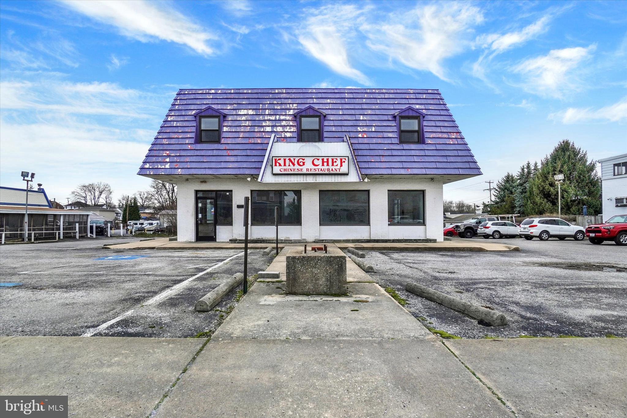 Prime opportunity to own a commercial property formerly occupied by Dairy Queen and King Chef restaurant. This versatile 4,700 SF building features a large storefront, offering flexibility for multiple uses,
a second-floor living space, ideal for an owner-operator or additional income potential, and existing front signage. With +-40 on-site parking spaces, the site easily accommodates high customer traffic.