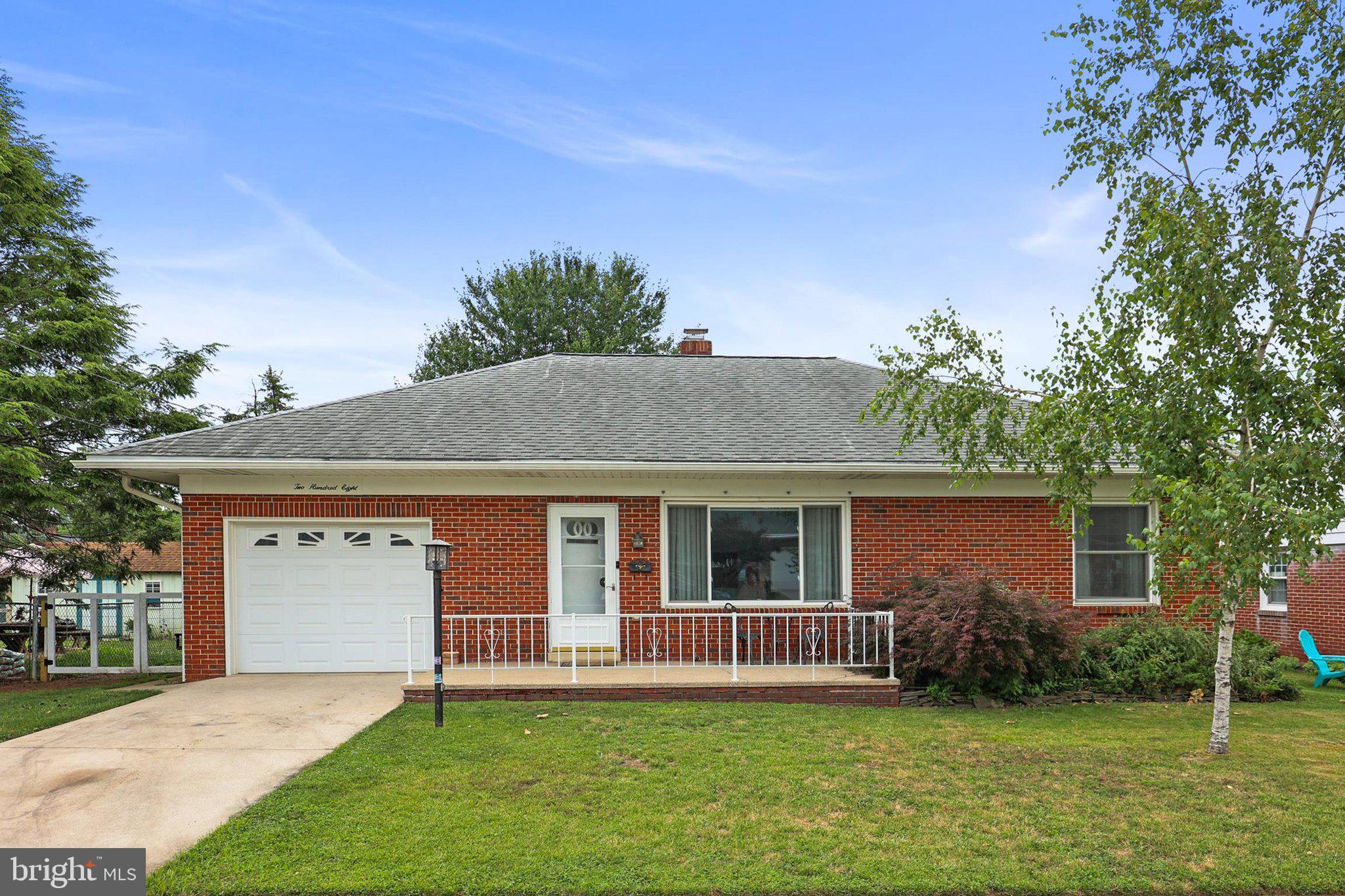 Welcome home to this well-cared-for brick ranch nestled on a peaceful, low-traffic street just minutes from everything Hanover has to offer. Conveniently located near the hospital, shopping, dining, and everyday amenities, this home combines comfort with an excellent location. Inside, you'll find an inviting kitchen with Corian countertops, abundant natural light, and all appliances included. One of the home's standout features is the spacious four-season sunroom, complete with ceramic tile flooring, heating, and air conditioning, making it the perfect place to relax any time of year. The fenced backyard is ideal for entertaining or enjoying quiet evenings outdoors, a charming porch swing, and a storage shed. Downstairs, the full basement provides even more living space with a generous size room, a large utility and storage area, and the convenience of a half bath. Offering two bedrooms, main floor living, and a desirable location in a quiet neighborhood, this move-in-ready home is one you won't want to miss. Schedule your private tour today!