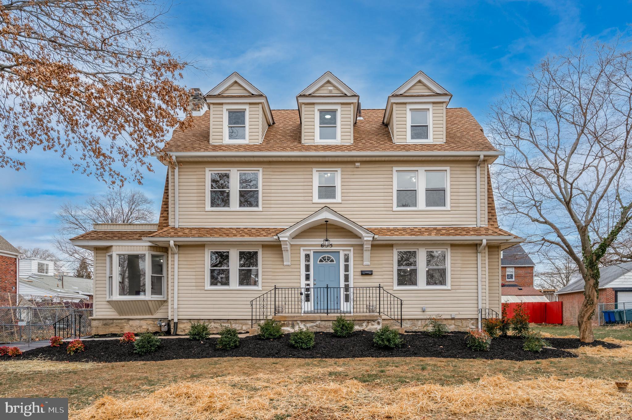 Welcome to this beautiful, fully renovated 5-bed and 3-full bath home. Located in a prime location, nestled away in the Beverly hills subdivision of Upper Darby. Everything is move in ready, from the new 200-amp service, new hvac and a/c system, new plumbing throughout the interior, new windows etc. All permits have been pulled. This beautiful home has a lot to offer, such as a grand entrance, luxury vinyl floors, upgraded quartz countertop, custom accent walls, custom wainscoting and much more. When you enter the home you have an oversize foyer area, as you make your way to the family room you have a large wood burning fireplace with a beautiful mantel, shiplap, and custom wainscoting wrapping around on all walls. As you make your way to the kitchen you can sit down in the formal dining room, custom wainscoting wrapping the walls. You can have a nice dinner at the table or Sunday morning brunch at the peninsula. The primary bedroom offers a custom accent wall, large walk-in closet, and a bathroom with a large shower and double sink vanity. If you need home office space, there are four spacious bedrooms to choose from.  The room off from the family room, has its own entrance and offers peace and quiet. If you want to relax, watch TV, or entertain, you can use the finished basement area. This home has a spacious backyard, perfect for summer BBQ’s. Also, there is a detached garage for your two cars or additional storage. The property is within walking and driving distance to restaurants and shopping. This home is a quick drive to the Blue Route and major highways. 
Listing agent is related to the seller.