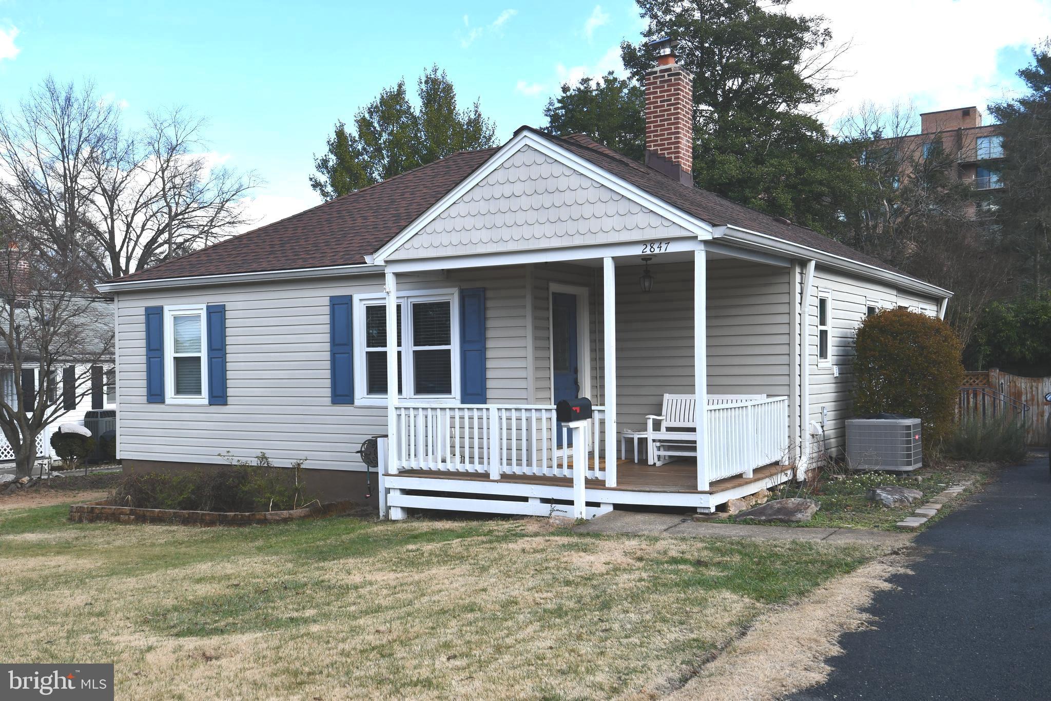 Welcome to Tremont Gardens! Centrally located in sought after Falls Church. This Beautiful Fully Renovated Rambler offers an Eat-In kitchen, with white quarts countertops, 2 bedrooms, 1 full bath, living room with wood burning fireplace and lots of natural light, charming front porch and a fenced back yard with a deck and patio, Great for Entertaining!
The Location can't be beat! Only minutes to Dun Loring Metro and Mosaic District as well as easy access to 495, Rt. 50, and Rt. 29.  Dogs welcome on a case-by-case basis.