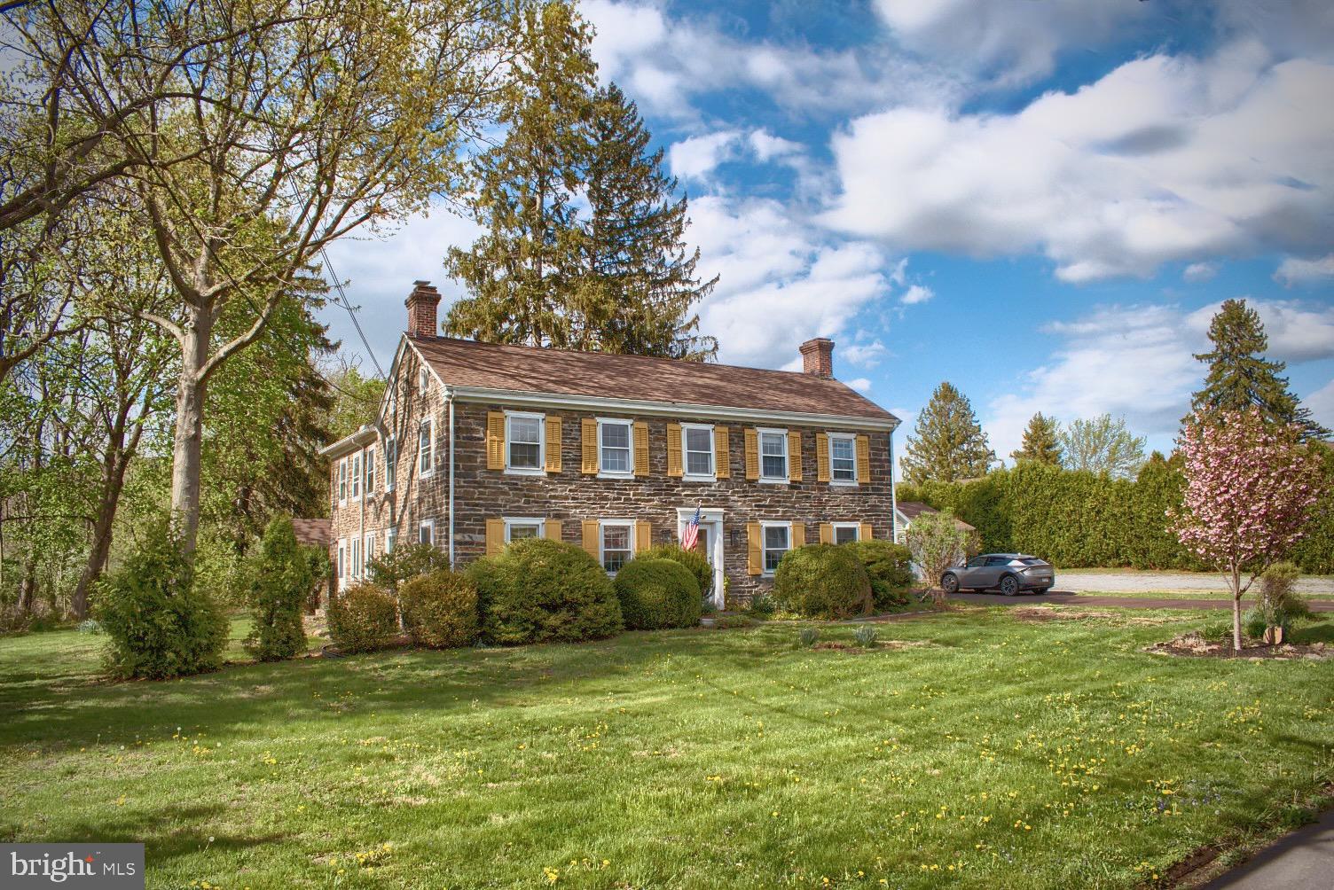 Within a mile of Geisinger and downtown is this stellar, historic 1804 building on over 2 acres of serene landscaping. With plenty of off-street parking to accommodate your small business, cars and RVs, a separate garage and office building and charming garden shed, this property has room for all your plans! Host your family or business in this spacious home with a grand, dine-in kitchen with stone fireplace, bright dining room and spacious sitting room with access to the private, tree-lined backyard. This historic property features original wood floors, ornate woodwork, spacious bedrooms with views, and a charming setting only minutes from stores, restaurants and entertainment. Don't miss out on this opportunity! Square footage to be independently verified.