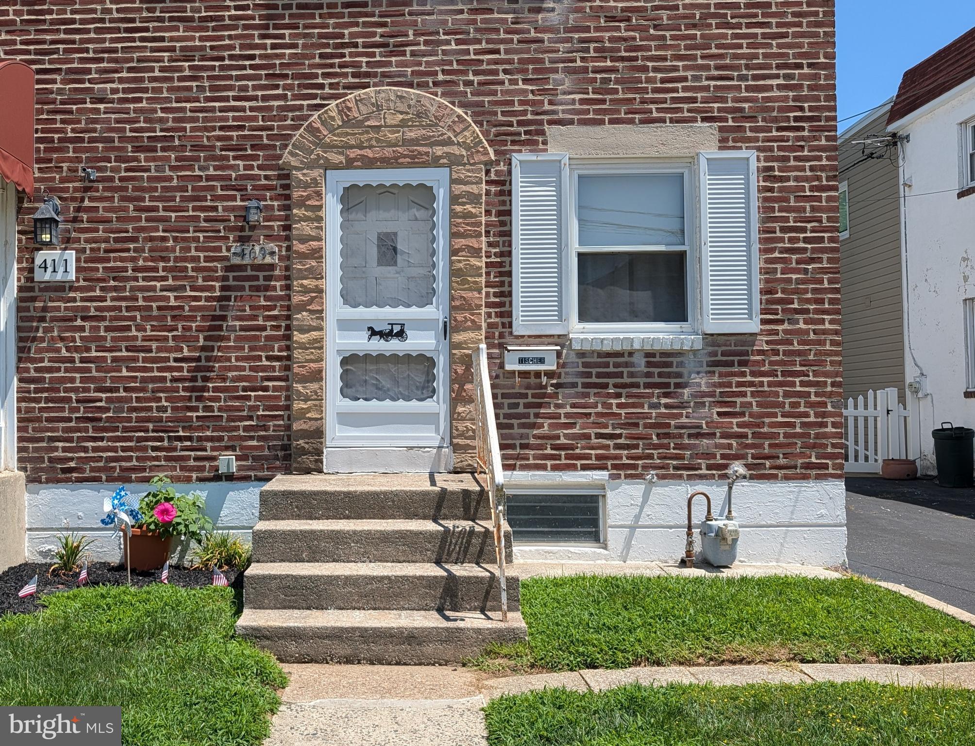 Fantastic Opportunity to Renovate and Build Equity! This 2-bedroom, 1-bath twin offers excellent potential for investors, contractors, or buyers looking to create their own vision. Features include a newer roof (2021), central air, private driveway, and screened rear porch.   New hot water heater will be installed before settlement.Conveniently located near shopping, restaurants, schools, parks, public transportation, and major commuter routes. Bring your ideas and restore this home to its full potential! Property is being sold strictly AS-IS. Seller will make no repairs or provide credits. Buyer is responsible for obtaining the Prospect Park Township Use & Occupancy certificate and completing any Township-required inspections, certifications, and repairs required for settlement.