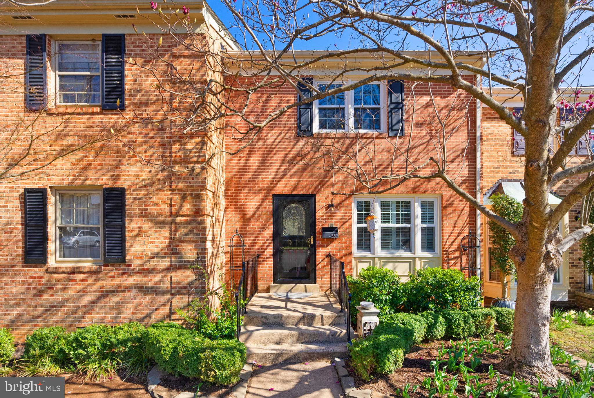 **OFFERS DUE MONDAY 3/31 AT 10AM** Welcome to 4533 Maxfield Drive—a home that will steal your heart at first sight. Tucked into the beloved Pinecrest Heights neighborhood of Annandale, this exquisitely styled and light-filled townhome might just be the most beautifully decorated home you’ve ever seen. Southeast-facing and drenched in sunlight, it lives like a treehouse—with treetop views from the main and upper levels that offer a sense of calm and connection to nature.

The main level features a seamless, open flow between the living and dining spaces, making everyday living and entertaining feel effortless. From the lower level, step out to the spacious backyard terrace and garden—an absolute dream with direct views of one of the most stunning open green spaces in the neighborhood. With exterior uplighting that creates a warm evening ambiance, this outdoor space is a true extension of the home.

Upstairs, you'll find updated bathrooms throughout and hardwood floors that add warmth and continuity to the home. Storage is no issue, with additional attic space up top, and a laundry room that’s so beautifully designed it turns folding clothes into a moment of joy.

You’ll love having two parking spaces right in front of the home (one assigned, one guest spot), and the convenient access to everything: stairs leading directly to Columbia Elementary, a nearby dog park, the community pool, trails, and a Metrobus line that whisks you straight to the Pentagon and DC.

4533 Maxfield Drive isn’t just a home—it’s a lifestyle. Come see for yourself why this one is unforgettable.