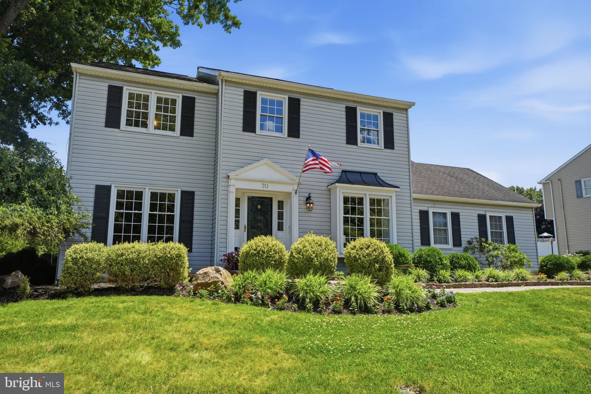 Showings begin on Thursday 6/25. More professional photos and description coming soon!  Classic Colonial home in sought-after Hampton Estates.  Wonderful center hall layout featuring 4 bedrooms, 2 1/2 baths, full basement and 2 car garage. Situated on a large lot, minutes from Tyler State Park . Nicely updated with newer plank flooring in  through the kitchen and family room. Formal living and dining rooms with crown molding and neutral decorating. Beautifully upgraded kitchen with granite counters and stainless steel appliances. Cozy family room with brick fireplace,  convenient first floor laundry and powder room.  Four spacious bedrooms including a primary suite with remodeled bath.  The hall bath has also been remodeled. A full basement could be used for extra living space. There is attic storage  and a full unfinished basement. The 2 car garage was previously used as an office for this former model home and is finished  with heating and cooling vents. The rear patio overlooks the  large rear yard which is fully fenced.  This home has so much to offer!  Award winning Council Rock Schools. and a short drive to the shops and restaurants in Newtown!