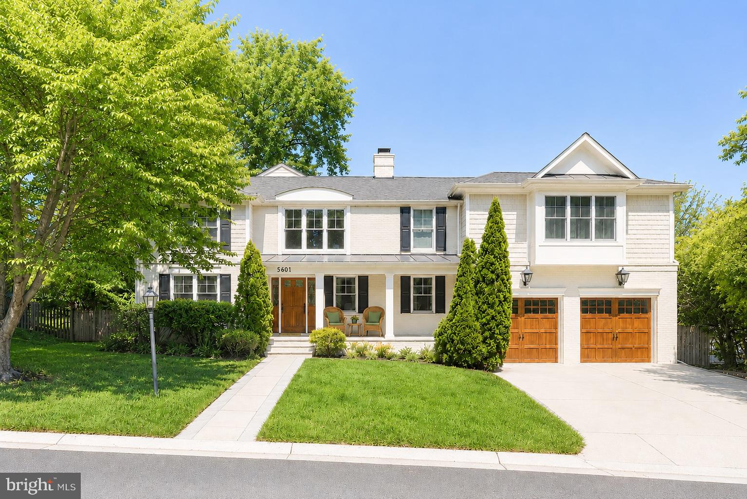 ***Interior Photos will post Thursday****. Fathers Day Front Yard Friday Open House 5-7pm 6/19 - **MINUTES TO BETHESDA ROW in a quiet cul-de-sac street***.  Offering over 5,700 square feet of thoughtfully designed living space, this home is remarkably unique to anything on the market!  The stately 2006 addition transformed the original cottage into a one-of-a-kind retreat where everyday comforts coexist beautifully.
The dramatic two-story foyer welcomes you with sunlight pouring through oversized windows, creating an immediate sense of warmth . Beyond, the home's artistic design unfolds with inviting gathering spaces, cozy work nooks, and effortless flow throughout. At its heart, a family room anchored by a stone fireplace connects seamlessly to a full entertaining bar—perfect for celebrations both large and small.
Upstairs, a spacious landing creates the ideal space for reading, studying, playing, or simply unwinding. Generous secondary bedrooms share a thoughtfully designed bath, each featuring its own private vanity area for added comfort and convenience. The luxurious owner's suite is a true sanctuary, featuring a spa-inspired bath with skylights, an oversized Japanese inspired wet room, dual closets, and a rare private balcony—perfect for sunrise coffee or sunset wine.  
The expansive lower level offers endless possibilities with a large family recreation room, dedicated fitness space, abundant storage, and a current art studio  — all spaces that could easily be transformed to serve as a full en-suite guest quarters, expansive home office, or creative retreat. Already plumbed for a full bath, the 2 separate lower level floors are could be evolved to all you needs/
Tucked away on a cul-de-sacs and only 15 minute walk to Bethesda Row restaurants and shopping.  In the beloved South Bradley Hills neighborhood with unmatched convenience. ​***Blocks to both Whitman High School and Pyle Middle School***.