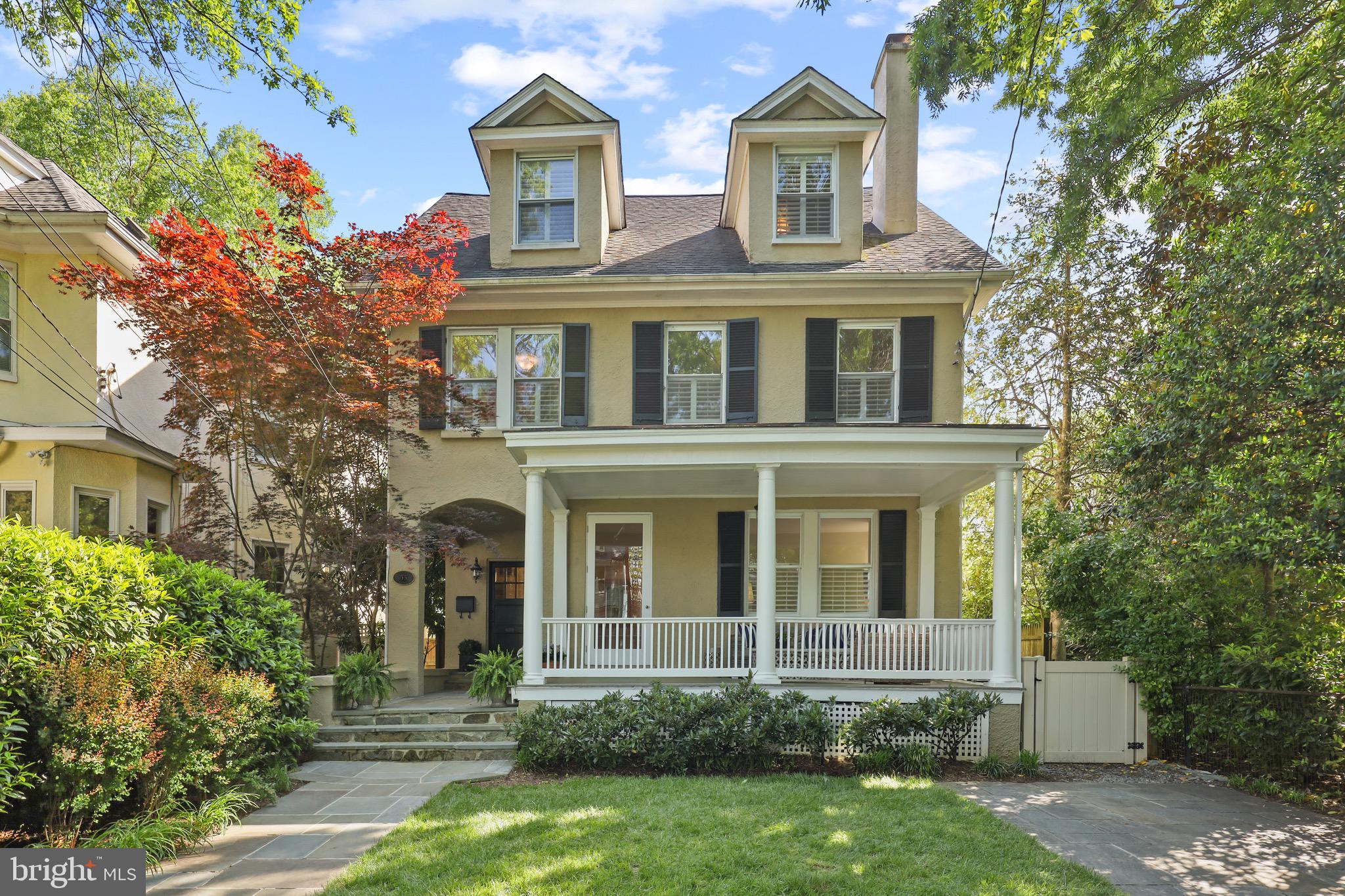Step into this timeless Murray Hill residence, where classic elegance meets modern comfort. With its open layout and soaring ceilings, this home is tailor-made for both entertaining and unwinding. Adorned with a classic stucco finish and original details, it exudes a sense of grandeur and sophistication. It is rare to find such a spacious and updated home in Murray Hill that spans three finished levels with a basement, huge Southern  style porches, elegant landscaping and  stone off street parking. The main level features a gourmet kitchen, complete with a commercial-style Wolfe range and custom cabinetry. It flows into the spacious family room, featuring a second gas fireplace and banquet seating. There is a wonderful additional family room or potential office at the front of the home with French Doors that lead to a large front porch. This is a well-loved and ideal spot to enjoy the picturesque views along Southgate Ave. There is ample room for all your front porch furniture! It’s a bit of Charleston in Annapolis where you can enjoy your morning coffee, a little work on the laptop, or an intimate gathering with family, neighbors, or friends. There is also a screened rear porch that is a serene outdoor retreat and overlooks the private and fully fenced backyard and stone patio. The second level includes a spacious primary bedroom, walk-in closet, and large Primary bath. There is also an ensuite bedroom and two other bedrooms along the front of the home that share a full bath. Vaulted ceilings grace the third-floor family room, providing additional space for relaxation or recreation. It also includes two bedrooms or offices, a full bath, and a home gym/office or additional bedroom. There is plenty of versatility in this layout. With its ideal walkability to downtown Annapolis and  several floating docks for water access, this home offers an opportunity to enjoy the best of Annapolis. *For appraisal purposes home was most recently updated in 2006. Call for details.