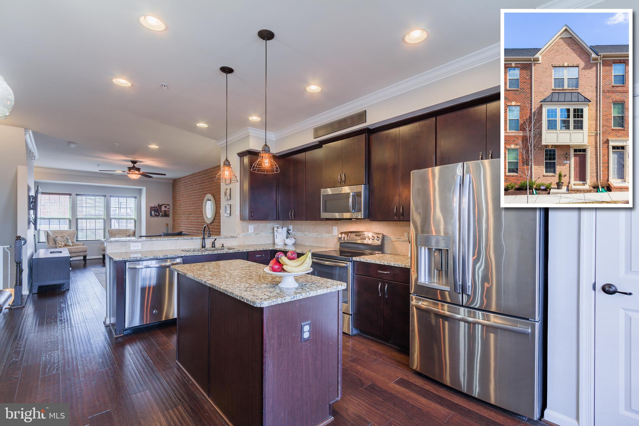 METICULOUSLY MAINTAINED GARAGE TOWHOME WITH TONS OF UPGRADES! Exposed brick & crown molding throughout all 3 levels, entry level den or 3rd bedroom w/ half bath, main level w/ spacious living room, designer island kitchen w/ granite counters, ss appliances, tile backsplash, & separate dining area, Primary bedroom suite w/ 2 closets & full bath w/ Roman shower, 2nd bedroom w/ hall bath, enjoy BBQ's on the rear deck, and attached 1 car garage AND 1 car driveway! Community is convenient to Canton, all the new shops in Brewer's Hill/Canton Crossing, classic Greektown restaurants, Yard 56, Bayview Hospital, & major roadways! SELLER TO GIVE A $1,500 CREDIT IN ORDER TO ENCLOSE ENTRY LEVEL BEDROOM!