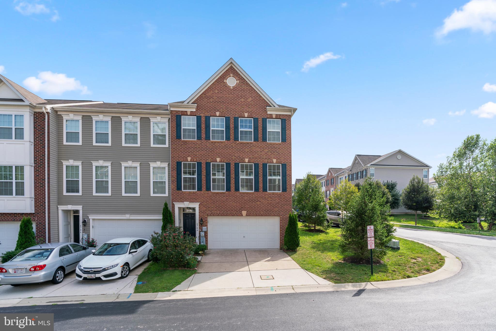 Sought after end-of-group townhome located in Simpson Mill featuring a 3 bedroom, 2.5 bath and 2 car garage ready for you! Open floor plan with rich hardwoods. The kitchen is equipped with stainless steel appliances, granite counters, diagonal tile backsplash, pendant lighting, and an island with a dual sink, perfect for the gourmet in you. Breakfast area opens to Trex deck that has a partition for privacy. Upper level owner's suite offers a vaulted ceiling, a walk-in closet and garden bath featuring dual vanities, soaking tub, glass enclosed shower. Two additional spacious bedrooms, full bath, and the laundry area. Enjoy down time in the lower level rec room with fresh carpeting and a storage area. Close to Rt 32, Rt 29, & I-95.