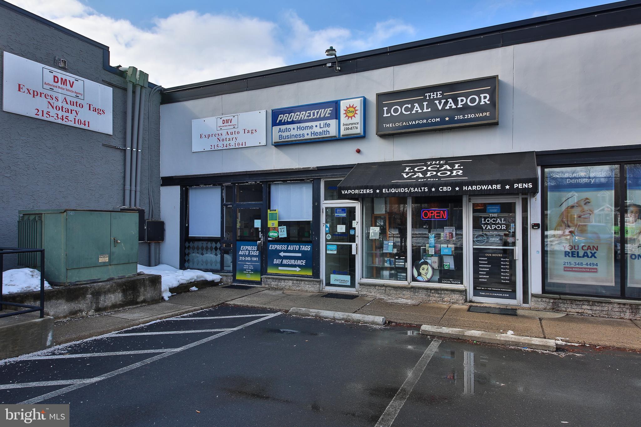 Prime frontage and high visibility signage on 4-lane N Easton Rd  with traffic counts exceeding 11,000 vehicles per day.  Affluent demographics with a strong retail draw and convenient access to downtown Doylestown. Front and rear parking areas. His & hers common restrooms. Great opportunity for a USER-OWNER to control property with  supplemental cashflow from existing tenants OR great VALUE ADD for a PASSIVE INVESTOR  by restructuring expiring leases. Unit is free span space with complete flexibility for fit out. Recent capital improvements include: Fujitsu HVAC system (2024), Hot Water Heater (2025), Ductwork & Mechanical Improvements (2022), New Roof (2019) as well as recent fit outs to the fitness studio (2022) and Vape Shop. Unit #9 sold in February for $1,300,000

Surrounded by top performing national retailers including: Giant, Wawa, Marshalls & Homegoods, Sherwin Williams, AT&T, Dunkin' Donuts,  Perkins,  Five Guys,  Five Below, Salad Works, CVS, Hair Cuttery, Hallmark,  Shell, Enterprise, Meineke, Valvoline, - all within a half mile radius. Top performing regional performers: PJ Whelihan's, Jersey Mike's, Rita's, TruMark Financial, Faulkner & Thompson dealerships, Bergey's, Doylestown Health Urgent Care and Doylestown Air Port. Top performing Local Retailers: Altomonte's, Crossroads Bakery, Pina's Pizza, Sandwich Connection, Restore Dispensary, Doylestown Gold Exchange, Doylestown Glass, Doylestown Electric, Doylestown Animal Clinic and Concord Pet Supplies. Within minutes of routes: 313, 611 & 202.