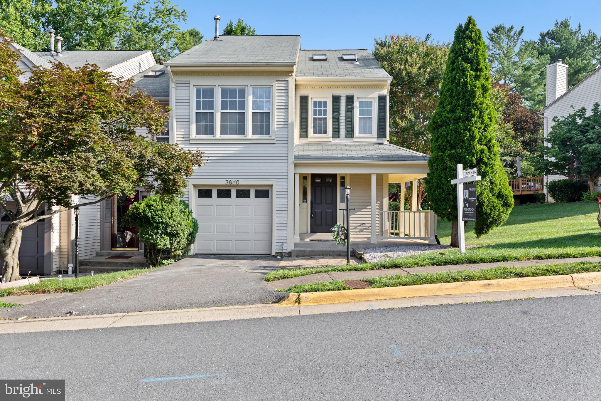 ​Gorgeous end-unit townhome with the feel of a single-family home. Within the Oakton Highschool pyramid. Ready to move in. Updates galore in this house. Gleaming newer hardwood floors throughout the main level. Fresh neutral paint throughout the house. Brand new Luxury Vinyl Plank flooring in the basement. Brand new carpet on the stairs and entire top floor. Brand new flake epoxy flooring in the garage. Brand new cordless window shades on all windows and sliding doors. Water heater replaced in 2024. Updated kitchen with newer granite, recessed lighting, backsplash, and a large pantry.  Upgraded windows throughout the house, including 4 brand new ones. Inviting family room with a gas fireplace. Dining room opens to Kitchen and to a spacious, freshly painted and updated deck with a built-in bench and welcoming backyard views. Spacious Master suite with updated bath & huge walk-in closet. Capacious recreation room in the basement with a half-bath and a full-sized front-loading washer and dryer. Charming wrap-around front Porch. Ideal location with quick access to Fairfax County PKWY, Route 50, and Route 66!