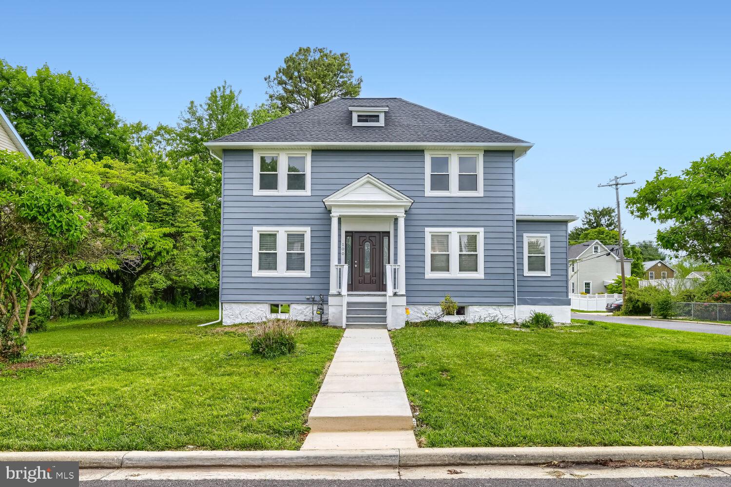 Rare find! Renovated colonial offering more than 3,000 sq. ft. of finished living space on a large corner lot in the heart of Pikesville. This spacious home features a desirable main-level bedroom with its own private full bath — perfect for guests or multigenerational living.
The main level also includes a bright and open living/dining room combination with a cozy electric fireplace and French doors leading to a brand-new deck. The fully updated kitchen showcases 42-inch cabinets, quartz countertops, and stainless steel appliances.
Upstairs, you’ll find a second oversized bedroom suite with a private full bath and walk in closet, plus two additional bedrooms and hall bathroom.
The fully finished basement provides a large recreation/playroom along with a dedicated laundry and utility area.
Large attic area with convenient access from one of the bedrooms. You can easily use this space for storage.
Additional highlights include:
Large parking area for 4+ vehicles
New roof
New gas furnace
New central A/C
New hot water heater
New deck
Located on a quiet street in a prime Pikesville location, close to shopping, dining, schools, and major commuter routes.
