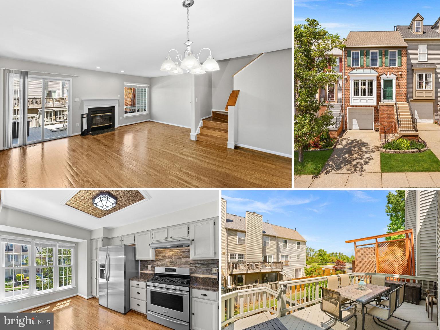Well-Maintained, Updated & Move-In Ready! This Potomac Lakes/Cascades TH shines inside and out!! Classic Brick Front Exterior & Meticulous Landscaping say Welcome Home! | Gleaming, Refinished Hardwood Floors Run Throughout Main Level | Updated Eat-In Kitchen w/Painted Cabinets, Granite Countertops, Stainless Appliances & Modern Backsplash is Flooded with Natural Light from Triple Windows over the Breakfast Nook | Space for Entertaining in the Dining Room & Adjoining Living Room | Living Room w/Wood Burning Fireplace for Cozy Nights | Half Bath on Main Level | Hardwood Staircase to the Bedroom Level w/Hardwood Floors Through Hallway | Primary Suite w/Vaulted Ceiling & 2 Closets | Updated Primary Bathroom w/Ceramic Tile Floors & Shower | Two Additional Bedrooms Upstairs w/Like New Carpet | Full Bath #2 on Bedroom Level | Lower Level has Rec Room w/Wet Bar, Laundry Closet w/NEW Full Sized Stacked W&D, Half Bath & Storage Closets | Convenient 1-Car Garage w/Keypad | Spacious 19' x 14' Deck off Main Level w/Stairs to Backyard | Lower Level Covered Patio + Low Maintenance Turf | Roof Replaced in 2024 & Windows Replaced in 2021 |  Fantastic Location is Ultra Convenient to Schools, Shopping & Dining | Amazing Community Amenities - Trails, Pools, Tot Lots - just in time for summer!