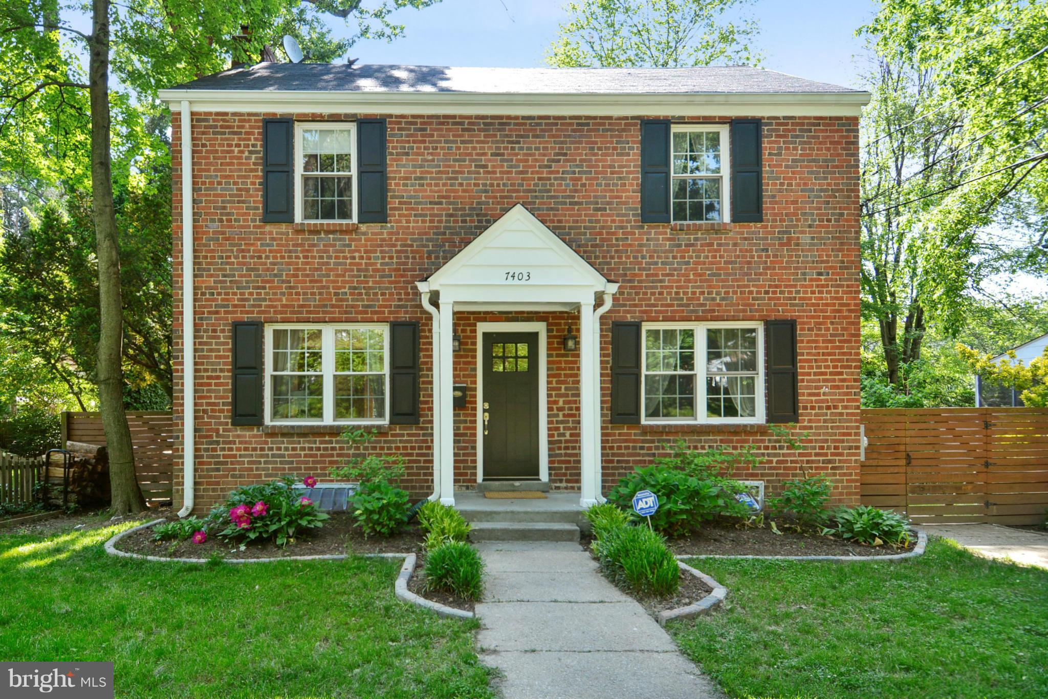 Updated classic brick colonial--charm & comfort abound! Refinished HWF through main & upper levels, new carpet lower level, updated kitch & baths. Energy-efficient windows/doors, upgraded electric, new lighting. Gorgeous fully fenced backyard: evergreens, deck, relaxing arbor. 2 Metros within 3 miles, bus stop 1 block, parks, recreation nearby. Make charismatic Takoma Park your home!