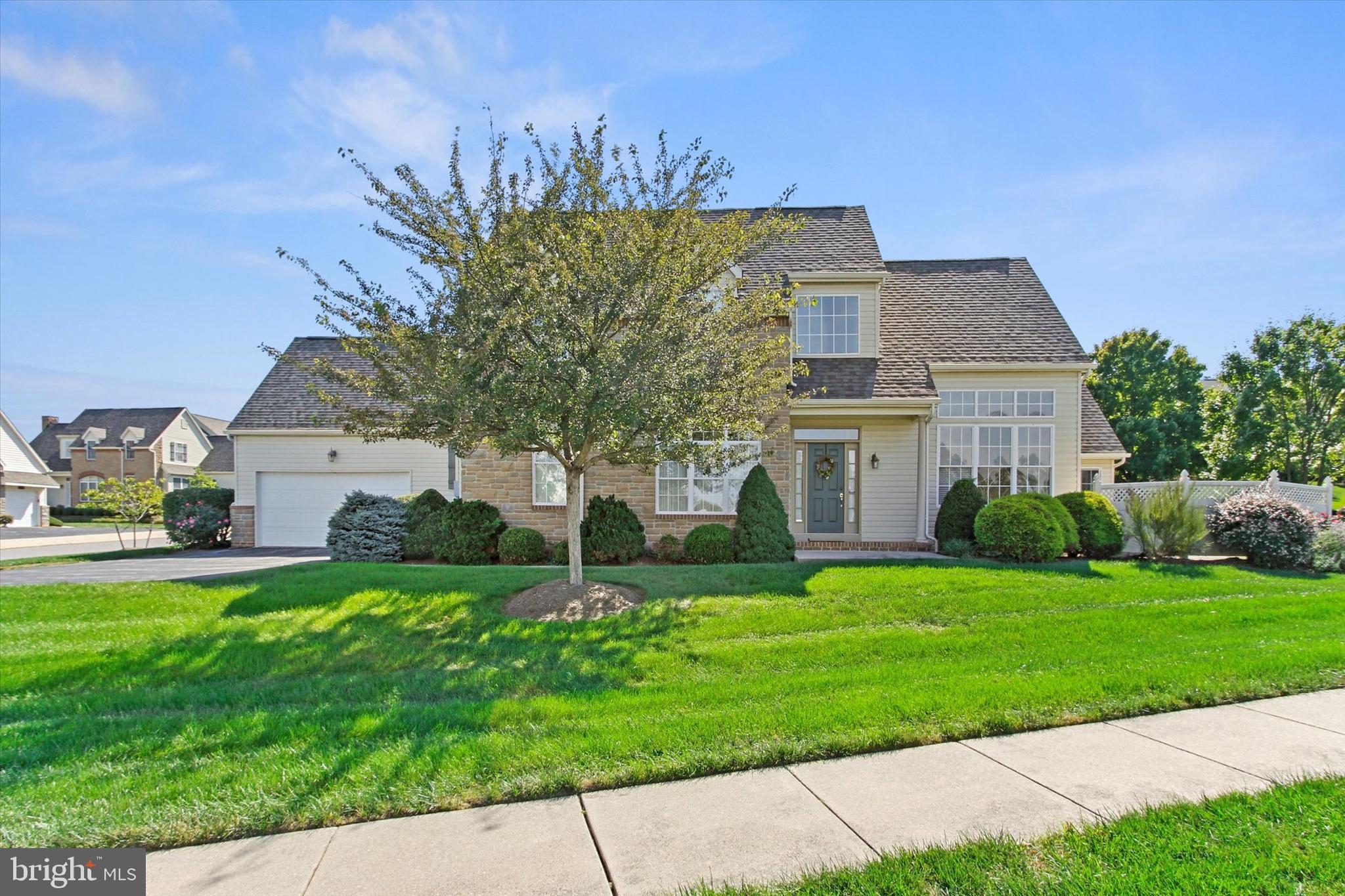 Opportunity of a Lifestyle awaits you! Relish the opportunity of living in a beautiful 1st class golf course community, complete with gated entry, sidewalks and streetlights. Delight in the close proximity to club amenities including golf, dining, pool and fitness. Easy access to the Heritage Rail Trail. You are also located minutes to York Hospital, Apple Hill, York College, shopping, conveniences and I83. Community offers Pool and Golf Membership opportunities. Enjoy life in this spacious 3BR, 2.5BA end-unit condo featuring 2900 SF of living space! Enter the home and enjoy the open 2-story foyer with hardwood floors, which leads to the family room with cathedral ceiling and gas fireplace. Off the dining area is a 4-seasons room with access to the private patio overlooking the community gardens.  This home also features a first-floor office or living room, just off the foyer, and a first-floor primary bedroom suite, with luxury bath, ceramic tile floors and a spacious walk-in closet. Enjoy cooking in the lovely kitchen with hardwood floors, plenty of cabinets, corian counters and all appliances. Off the beautiful kitchen is the spacious laundry room/mud room with plenty of cabinets and laundry sink. The upper level features two spacious bedrooms, a spacious loft area overlooking the dining room, and a full bath with ceramic tiled floors. There is plenty of room to expand in the lower level.   AGENTS Please read Agent Remarks!