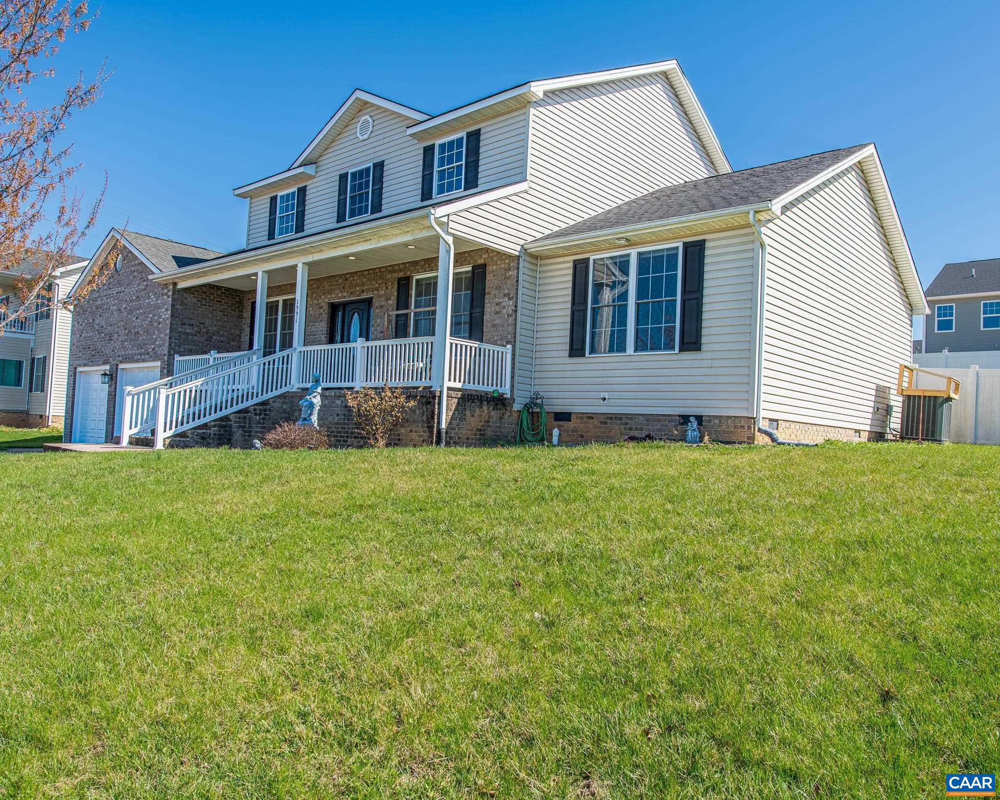 Conveniently located in Rockingham County, minutes from the city of Harrisonburg Russell Dr. has been well maintained. Offering an open floor plan, oversized family room, optional home office or playroom and a primary suite all on the 1st floor. Kitchen is spacious providing ample storage & prep area for the chef of the family with easy access to the mud room where a nice size pantry is located. This home is filled with natural light and spacious rooms. Upstairs has been freshly painted throughout, new carpet in all the bedrooms and two full baths on this floor for your convenience, this home is move-in ready! Enjoy the private fenced backyard while grilling on the patio. There is NO HOA, public water & sewer. Looking forward to seeing you!
