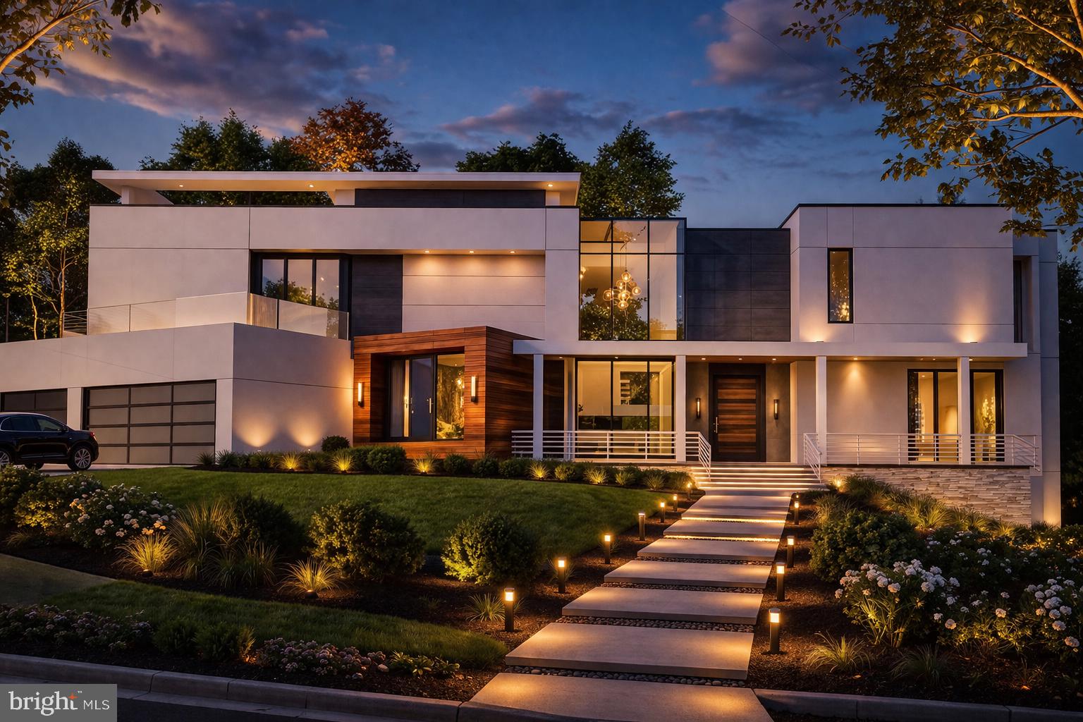 Stunning new construction home in McLean offering 8,000+ square feet of modern luxury living across three finished levels.  This thoughtfully designed residence, sited within the Langley High School pyramid, features 11-foot ceilings on the main and upper levels, expansive floor-to-ceiling windows, and a seamless open-concept layout ideal for both everyday living and entertaining. The main level includes a gourmet kitchen, separate catering kitchen, spacious family and dining areas, a private office with outside access, main-level bedroom suite, and indoor pool.  Upstairs, enjoy generously sized en-suite bedrooms with balconies, including a luxurious primary suite with sitting area, fireplace, and 2 private balconies. The fully finished lower level is an entertainer’s dream, complete with a home theater, wet bar, fitness room, recreation room, and additional living space or 2nd office with walk-out.  The exterior showcases a sleek modern design with stucco, stone veneer, wood accents, glass railings, and oversized windows, complemented by outdoor living spaces.  A rare opportunity to own a custom modern home combining scale, design, and functionality in one of McLean’s most desirable locations.  Property will be completed by August 31, 2026