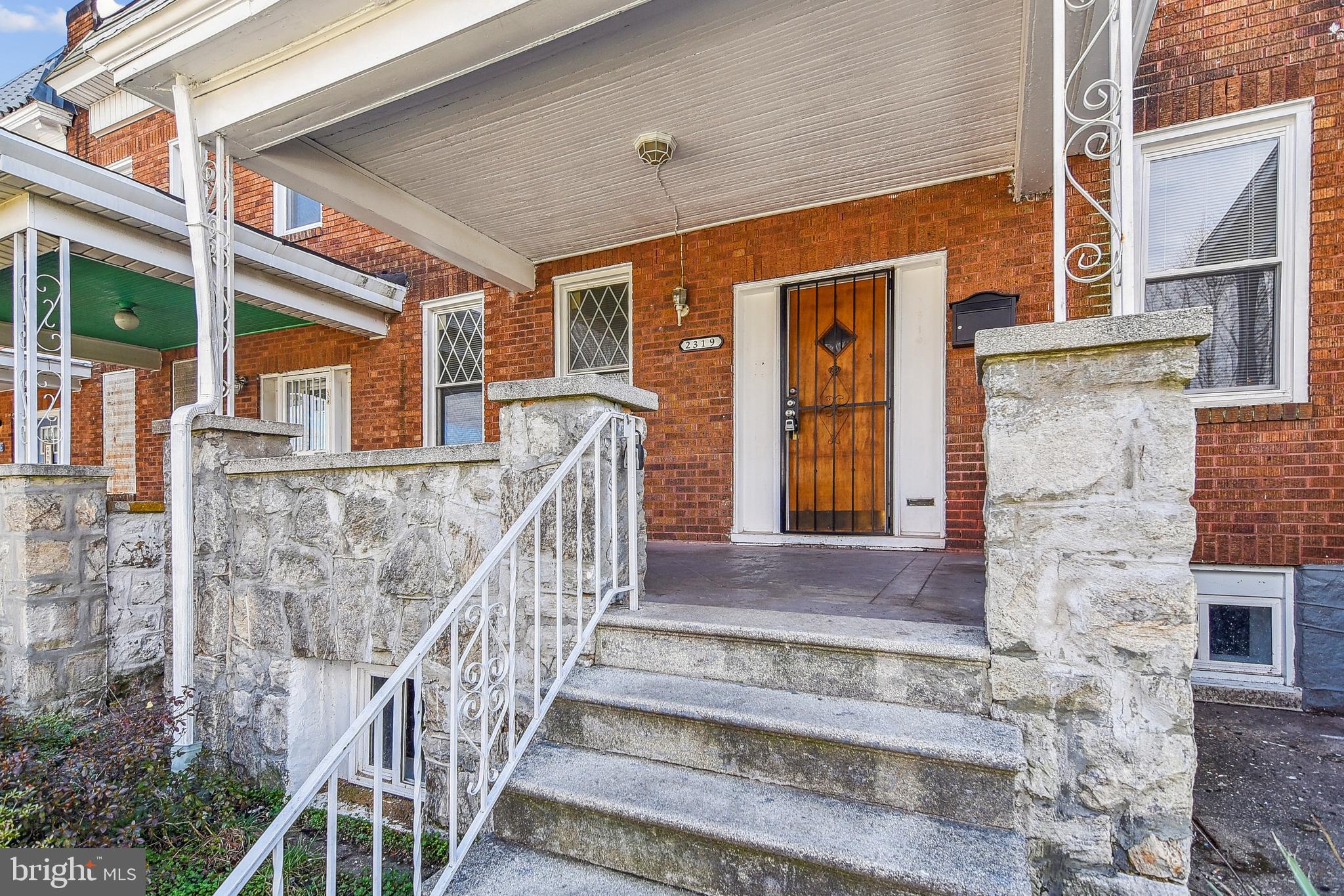 Great opportunity.  Strictly ASIS. Brick Row House, with four bedrooms, two full bathrooms, and one half-bathroom, is located in the quiet neighborhood of Bridgeview-Greenlawn. The high-ceiling rowhouse offers several fans in some of the rooms. This great investment property is priced well below the Tax value, ready to be sold for the lucky future owner.