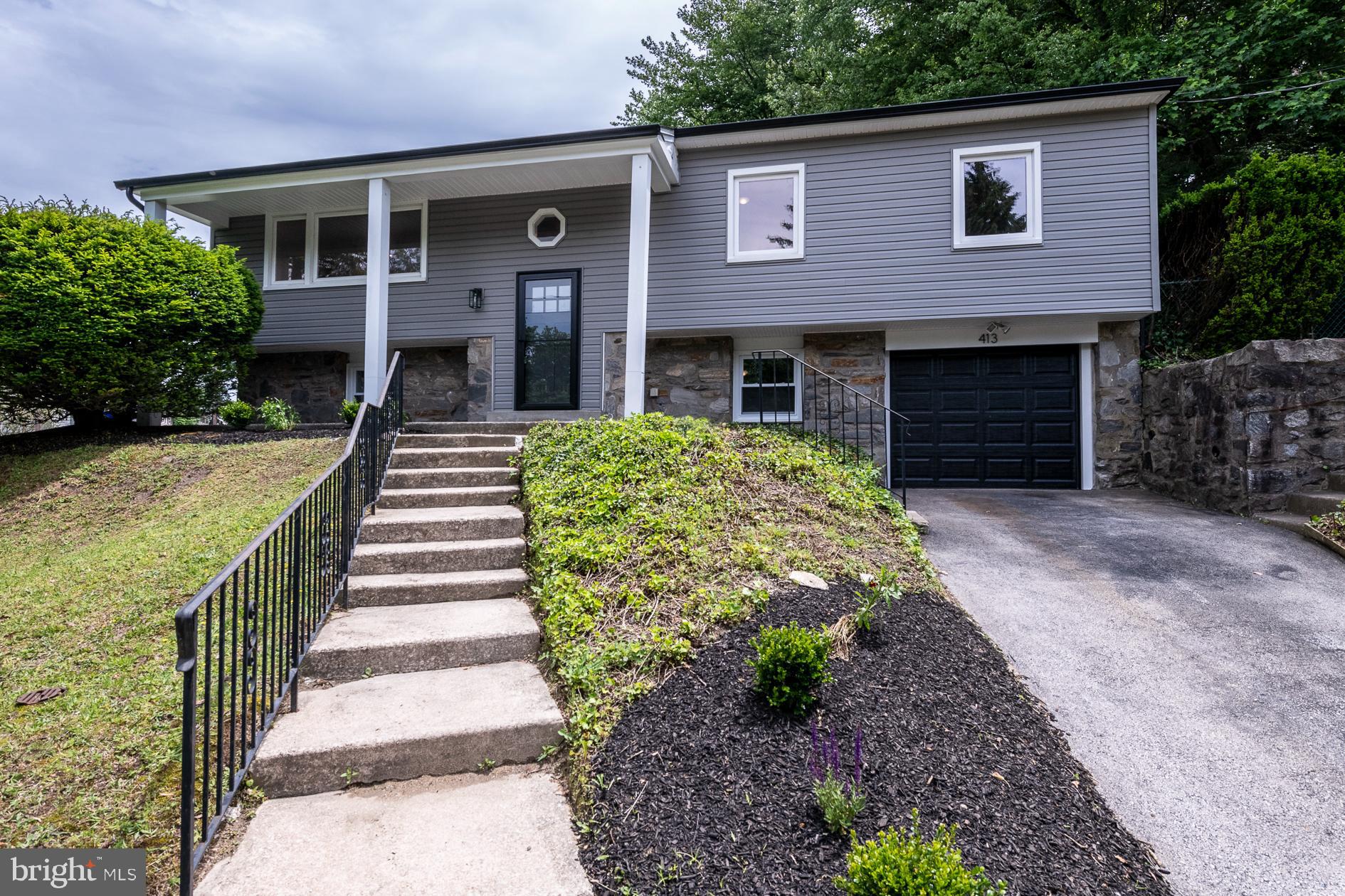Beautifully Renovated home in the Merion West Subdivision of Havertown Township. This is your chance to own a fully renovated 4-bedroom, 2.5-bath split level home with golf course views! Nestled atop a hill you will find this home has stunning features, making it an extraordinary opportunity for anyone looking to move into this desirable community.  As soon as you walk in the door you will notice the spacious open living room with all new high hats throughout plus a ton of natural light. The updated kitchen boasts new cabinets, Quartz countertops, a cooktop with pot filler, and a double oven—perfect for the home chef. Enjoy the elegance of original, refinished hardwood floors throughout the house.  Just steps from the kitchen through the sliding door you will find a nice outdoor patio and fenced in yard, perfect for entertaining or enjoying the outdoors.  Back inside the main level also features 3 good sized bedrooms with ample closet space. The fully renovated hall bathroom serves the 2 bedrooms while the master suite has its own private full bathroom with a spacious shower stall.

Back down the lower level of the home is a versatile space with a wetbar, a half bathroom and the 4th bedroom or office area. The entire lower level is finished with all new Luxury Vinyl Plank flooring throughout.  This home also features a ton of new upgrades such as a new roof, new siding, new vinyl windows, new plumbing, new electrical service and panel as well. There is also an attached garage with a new garage door and electric opener.

This home sits minutes from quaint downtown Havertown, 476 highway entrance and all the shopping and restaurants in Newtown Square. Book your showing today, you won't want to miss this one!