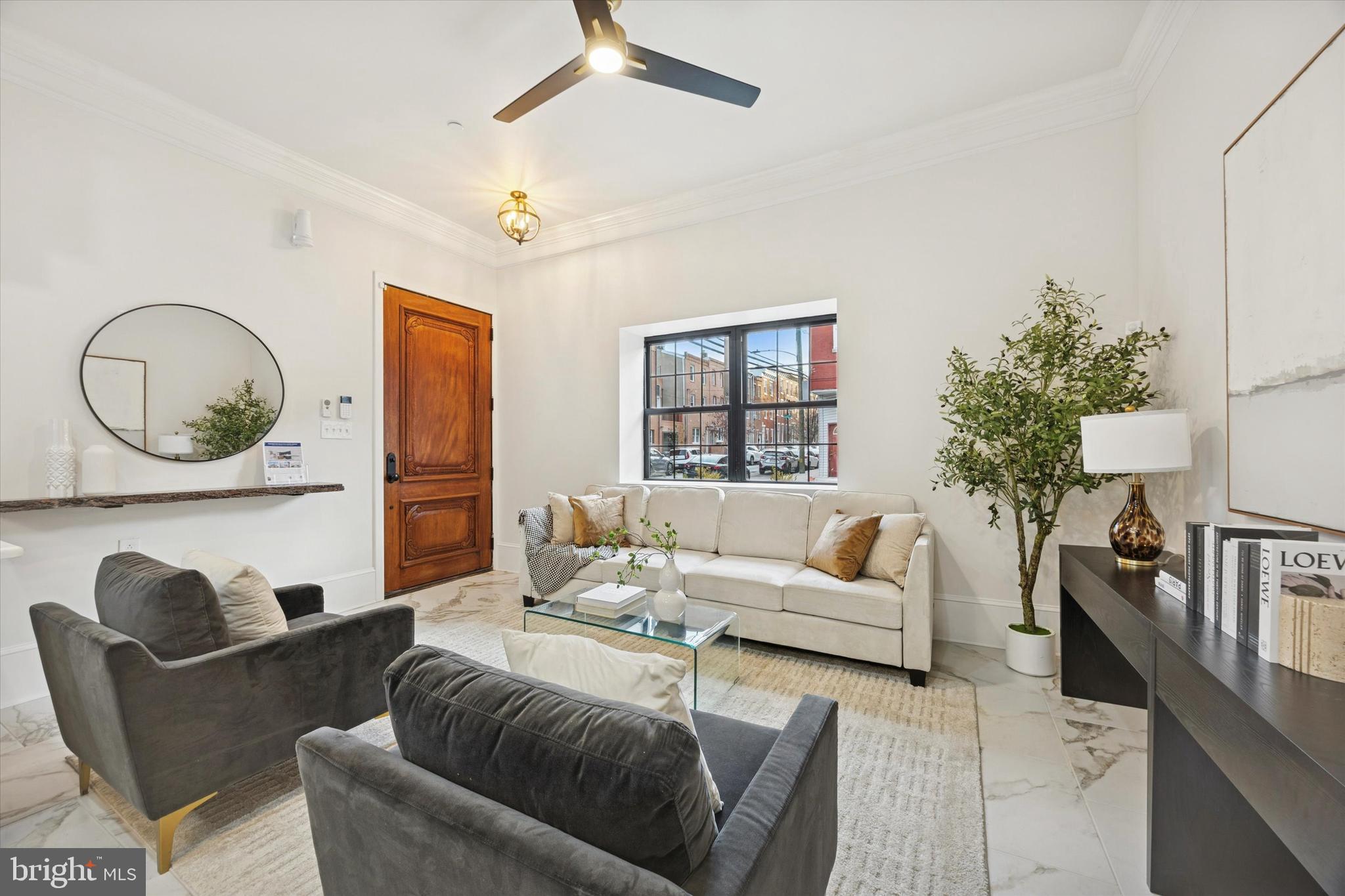 Discover 1300 S 6th Street, a contemporary residence perfectly situated in the lively Dickinson Narrows neighborhood of South Philadelphia. This newly constructed property comes with a full 10-year tax abatement and features brand-new systems, finishes, and materials from top to bottom.

The home offers three spacious bedrooms and three and a half beautifully appointed baths. Built for comfort and durability, it showcases a fresh brick façade, enhanced insulation, dual-zone heating and cooling, and long-lasting 30-year roofing. Inside, rich flooring flows throughout, leading to a gourmet kitchen equipped with solid wood cabinetry and sleek quartz countertops. Each bathroom is designed for a spa-level experience, complete with marble tile and heated flooring.

Outdoor and lifestyle amenities include a low-maintenance Trex deck with modern railings, a top of the line security system, and ample storage on every level. 

Positioned within walking distance of the Italian Market, East Passyunk, Passyunk Square’s renowned dining scene, grocery stores, pharmacies, shops, and transit options, this property offers an ideal balance of upscale living and urban convenience.