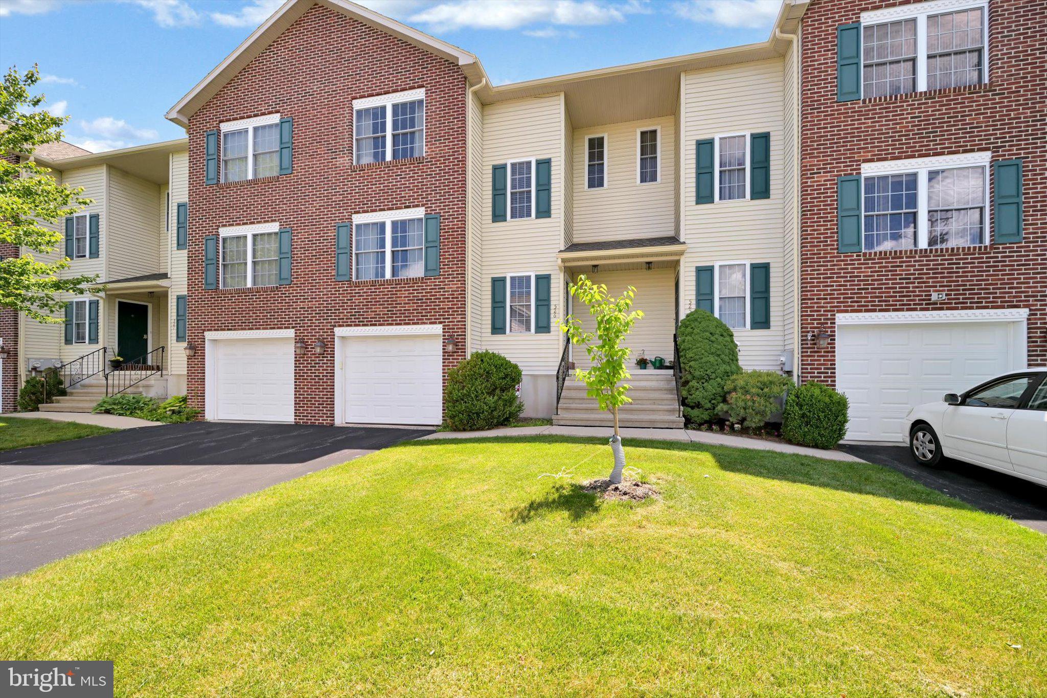 Here is your opportunity to own one of only 5 Lantern Green townhomes with a FULL BASEMENT!  The basement is ready for you to add finishing touches and increase your living space in this already generously sized home.  The roof was installed in approximately 2024.  After you park your car in the garage, you will enter into the large mudroom area off what could be your finished family room in the basement.  On the main floor, you'll find a spacious living room with hardwood floors, a primary bedroom with an ensuite, a half bath/laundry combo, the well-appointed kitchen with a nicely sized pantry,  and a breakfast/dining area that leads to the rear deck.  The upper level boasts three additional bedrooms, another full bathroom, and a large hall closet for storage.  You will not be disappointed with the room sizes!  The 4th bedroom could also serve as an office with it's appealing french doors.   Lantern Green offers ease of living with no lawn care, snow removal, or exterior maintenance responsibilities.  The location can't be beat with easy access to downtown and Rte 61.  It's close to schools, restaurants, shops, groceries, a pharmacy and more.  Downtown Orwigsburg is bustling with activities year-round, so there's never a lack of things to do or places to go.  A quick closing is possible with an acceptable offer.  Showings will begin June 4th.  Professional photos and floor plan will be uploaded June 3rd.  An appointment is required to view.  Taxes are estimated due to 2025 reassessment until new millage rates are released on July 1st.