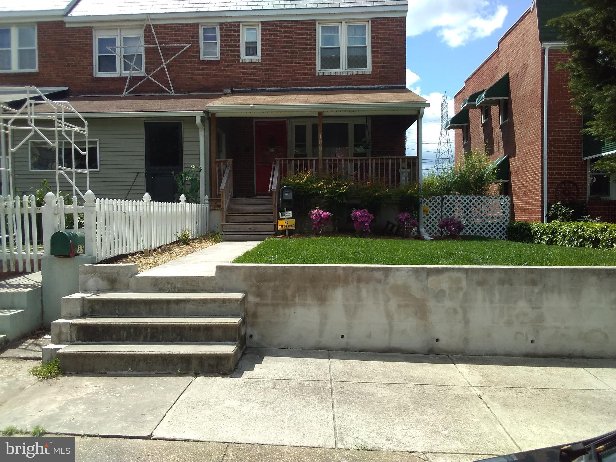 Open House Sunday 1/13 from 11am to 1pm

This well maintained EOG row home comes with owned solar panels that more than currently cover the electric bills. 
This neighborhood is tucked away in a secluded area of the city but only 10 minutes from the hustle and bustle.
This is the perfect home for a first time home buyer or investor looking to add to his portfolio.  Hard wood floors are though out the open concept first floor with galley style kitchen and the 3 beds and 1 bath upstairs. The basement is ready to be finished with an easy location to add a full bath and plenty of space for another bedroom or great family/ entertaining space.