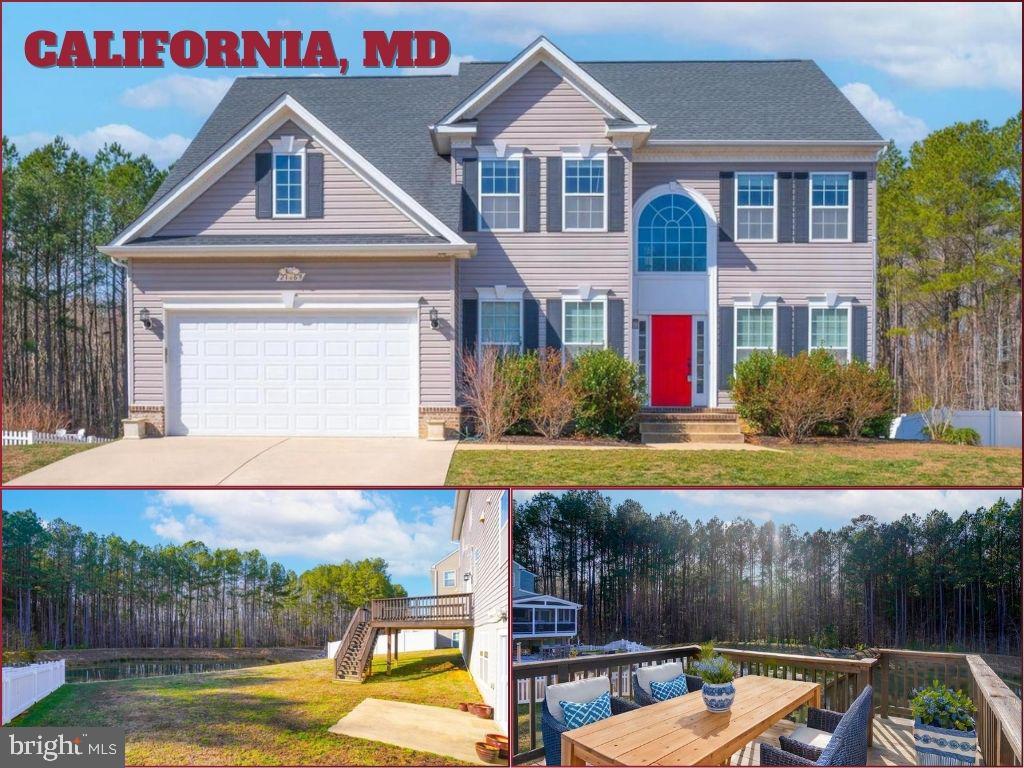 Discover this exceptional 4-bedroom, 3-bath rental home in the desirable Elizabeth Hills neighborhood, just 9 minutes from PAX River. Featuring open-concept living, a gourmet kitchen with granite countertops, an island, and elegant finishes, this home blends comfort with style. Enjoy hardwood floors throughout the main level, a spacious primary suite with cathedral ceilings and a luxurious ensuite bath, plus outdoor living on the deck. The 2-car garage and cul-de-sac setting offer added convenience and privacy. This property is zoned for Leonardtown schools and Evergreen Elementary.  This home is perfect for those seeking upscale living in a prime location.