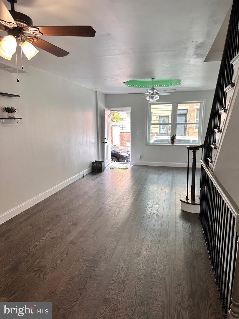Beautiful three-bedroom row home located in an Italian neighborhood. This property is totally renovation, included the exterior wall, all the wire, and the pipes. Sun-drenched living room with new hardwood flooring throughout the home. The spacious kitchen with new cabinets, granite countertops, stainless steel appliances, and access to the private back yard. From the hardwood stairs to the second floor, there are two Bedrooms and a full Bathroom with dual sinks. The master bedroom is located on the third floor with a master bathroom. Stand-alone soaking tub, walk-in shower, double sinks. The finished basement can be a playroom for the new owner. The rear yard can be an entertainment space for outdoor dining and BBQ. This home is the ideal place and is waiting for a new owner to come and live here!