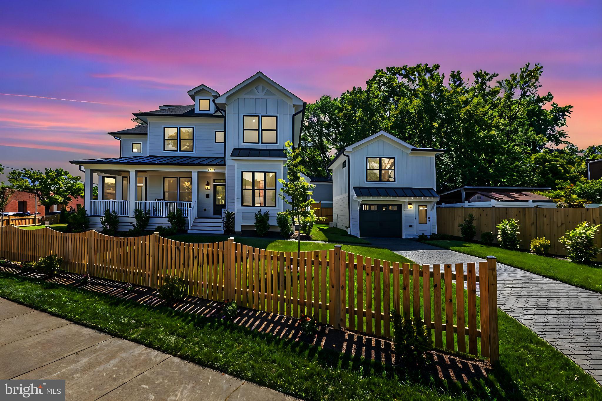 Beautiful ALL New Home with A Beautiful New Price!  At the  crossroads  of Traditional Design & Contemporary Styling you will discover a blend of today's taste and yesterday's charm. Featuring over 4,700 finished square feet of  luxury living.   Located just steps from Mt Vernon Ave with its  unique shops and restaurants. This semi-detached  Beauty with  its  Modern Twist offers many of the  most requested NEW HOME "must haves".  Tall ceilings,  hardwood floors, exposed beams, gas fireplace,  separate dining room plus a first floor office/library and a newly Installed Irrigation System!  Low utility and maintenance cost and  ULTRA QUIET are yours to enjoy  in  an  ALL NEW Home.  At the end of a long day your biggest challenge may be deciding where to unwind & relax. Perhaps  in front of one of  two fireplaces? If outdoors is more of your style, try  one of the three decks/porches! Or perhaps the owners bath where a generous soaking tub awaits.  Upstairs you will discover four bedrooms all with vaulted ceilings and three baths.  There's a laundry room with utility sink and linen closet for your convenience . The owners suite is light filled with  an oversized closet plus custom built-Ins . The owners bath is spacious offering  a double vanity, frameless shower, soaking tub and  separate water closet.  Ask about our  FIRST FLOOR OWNERS BEDROOM option. The lower level features a wet bar, electric fireplace,  an additional bedroom,  plus a full bath.  Also, you will find a bonus room perfect for exercise,  yoga, crafts or perhaps your dream wine cellar.  Lots of storage room too. Security system and Video Doorbell Included .  This home offers the ultimate BOGO! In additional to the gorgeous main house you have a detached garage with an ADU Cottage above .  Its like two homes for the price of one! The ADU comes with a well appointed full kitchen, full bath, washer and dryer, arched ceilings, closet plus additional storage  round out this gem.  Perfect as a guest suite, in laws, nanny apartment  or an "Estimated" $16,800 in Additional Rental Income!  Where else can you find this much additional value? Del Rays best  ALL NEW home with a Garage and a ADU! Home conveys with Americas most trusted 2-10 Warranty.  Minutes from Amazon Headquarters and The New Virginia Tech Campus.  Seller will contribute $350.00 when utilizing  Mark Allen Esq. for closing and $2,500.00 when financing with Greg Everett at South State Bank. Be certain to add this unique offering to your must see list!