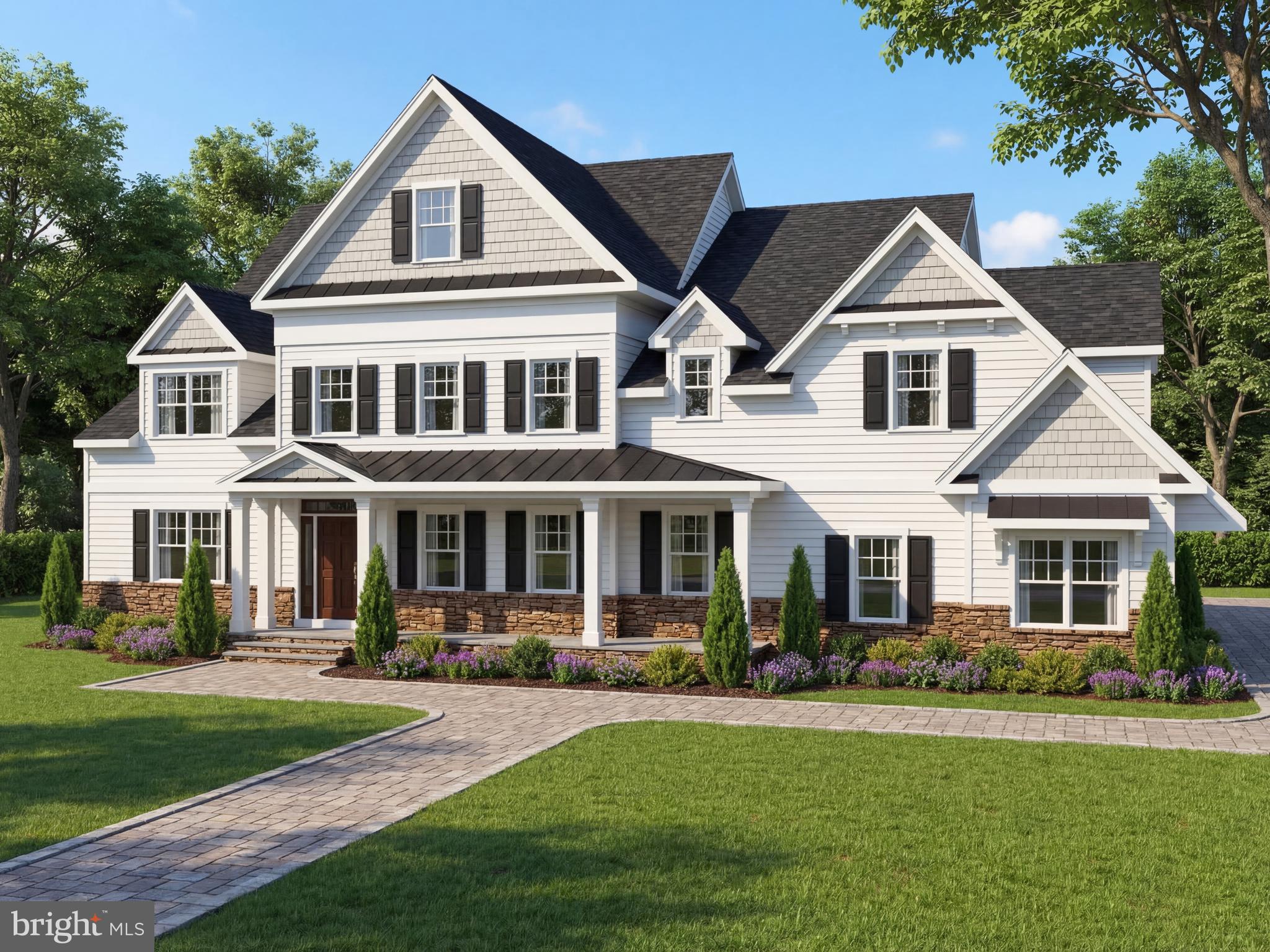 Exquisite estate home set back on nearly 1.4 acres.  Follow the long, private driveway back to your own oasis. This home is offered by one of the area's most renowned custom builders,  Great Estates. This stunning new home is located in desirable Lower Gwynedd Township, within the highly sought-after Wissahickon School District. The first floor welcomes you with a charming covered front porch that adds timeless curb appeal. Inside, you’ll find a spacious living area complemented by a separate formal dining room, perfect for entertaining. The elegant kitchen features an oversized island, breakfast area, butler’s pantry, and a large walk-in pantry, offering both style and functionality. The main level also includes a convenient first-floor flex area(optional 5th bedroom), a private home office, and a cozy gas fireplace with custom window seating and built-in storage. A three-car attached garage provides plenty of space for vehicles and storage. Upstairs, the luxurious primary suite offers a dressing area, two walk-in closets, and an elegant ensuite bathroom. Three additional bedrooms provide ample space—two connected by a Jack-and-Jill bathroom and one with its own private ensuite. The second floor also features a versatile open living space and a full laundry room for added convenience. Don’t miss this incredible opportunity to own a beautiful new home in a prime location. Easy Access to Local roads and Septa!