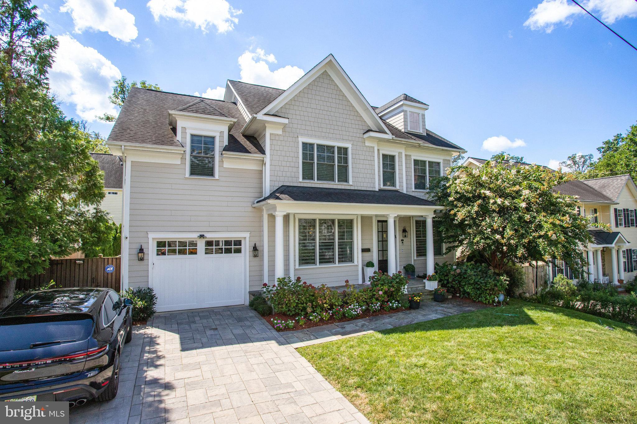 Absolutely stunning home in one of Bethesda’s most sought-after neighborhoods! Built in 2016, but feels like a brand-new custom residence, this meticulously maintained home showcases high-end designer finishes throughout. 5 bedrooms + 4.5 baths on 4 finished levels with over 4,000 sq ft of living space.  The fully fenced backyard offers a safe and private retreat for children and pets, complemented by extensive professional landscaping and multiple patios—perfect for entertaining and outdoor living. Inside, a spacious formal dining room with a Butler’s pantry and second dishwasher makes hosting effortless. The expansive gourmet kitchen features a large center island, gas range, pantry, and sunny breakfast area, and flows seamlessly into the inviting family room with cozy gas fireplace. The upper level Primary bedroom has dual walk-in closets and a spa-like en-suite bath, complete with a freestanding soaking tub and walk-in shower. Three additional bedrooms and two full baths complete this level. The lower level offers exceptional versatility with a large recreation room, fifth bedroom, 4th full bath, and a dedicated home gym. A 4th floor loft area provides flexible space ideal for a guest bedroom, home office, or playroom, with the option of adding a 5th full bathroom.  Ideally located just minutes from the Metro, downtown Bethesda’s premier shopping, dining, and entertainment options, as well as NIH and Walter Reed National Military Medical Center. An attached 1-car garage, and brand new paved driveway for off-street parking for three vehicles, complete this exceptional offering. An incredible opportunity to own a beautiful home in an unbeatable downtown Bethesda location.