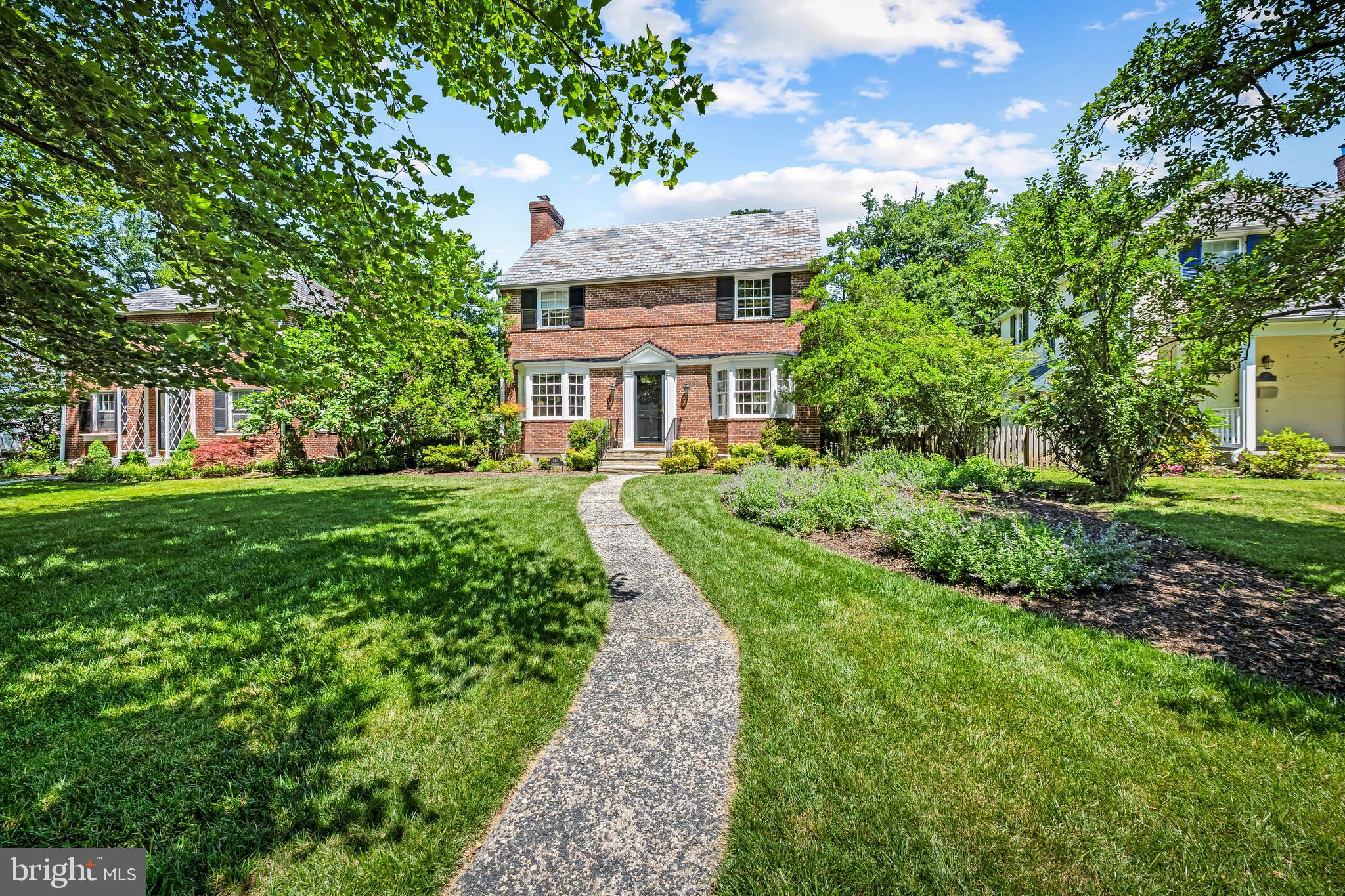 Welcome to 330 Broadmoor Road, a classic all-brick colonial nestled moments from  Homeland's lakes This charming home offers 3 bedrooms, 2 full baths, and 1 half baths and blends timeless character with comfortable everyday living.

The bright and inviting interior features well-proportioned living spaces filled with natural light. The entry level offers a dining room and living room, both with bay windows, in addition to an updated kitchen and breakfast/office area.  The kitchen and living room offer access to the flat, fenced backyard with stone patio, covered deck and mature landscaping for relaxation and entertaining. . On the 2nd floor you'll find a primary bedroom with en suite bath along with 2 additional bedrooms and a hall bath.   The full attic  with set steps provides ample convenient storage. A cheerful ,finished lower level means this house  lives big!   A family room, powder room, seperate laundry and overflow guest and office space allows for the flexibility today's buyers crave.
Just a 15 minute walk to Belvedere Square and The Senator Theater, this well-maintained home offers classic curb appeal, functional living spaces, and exceptional outdoor enjoyment in a picturesque Homeland setting.