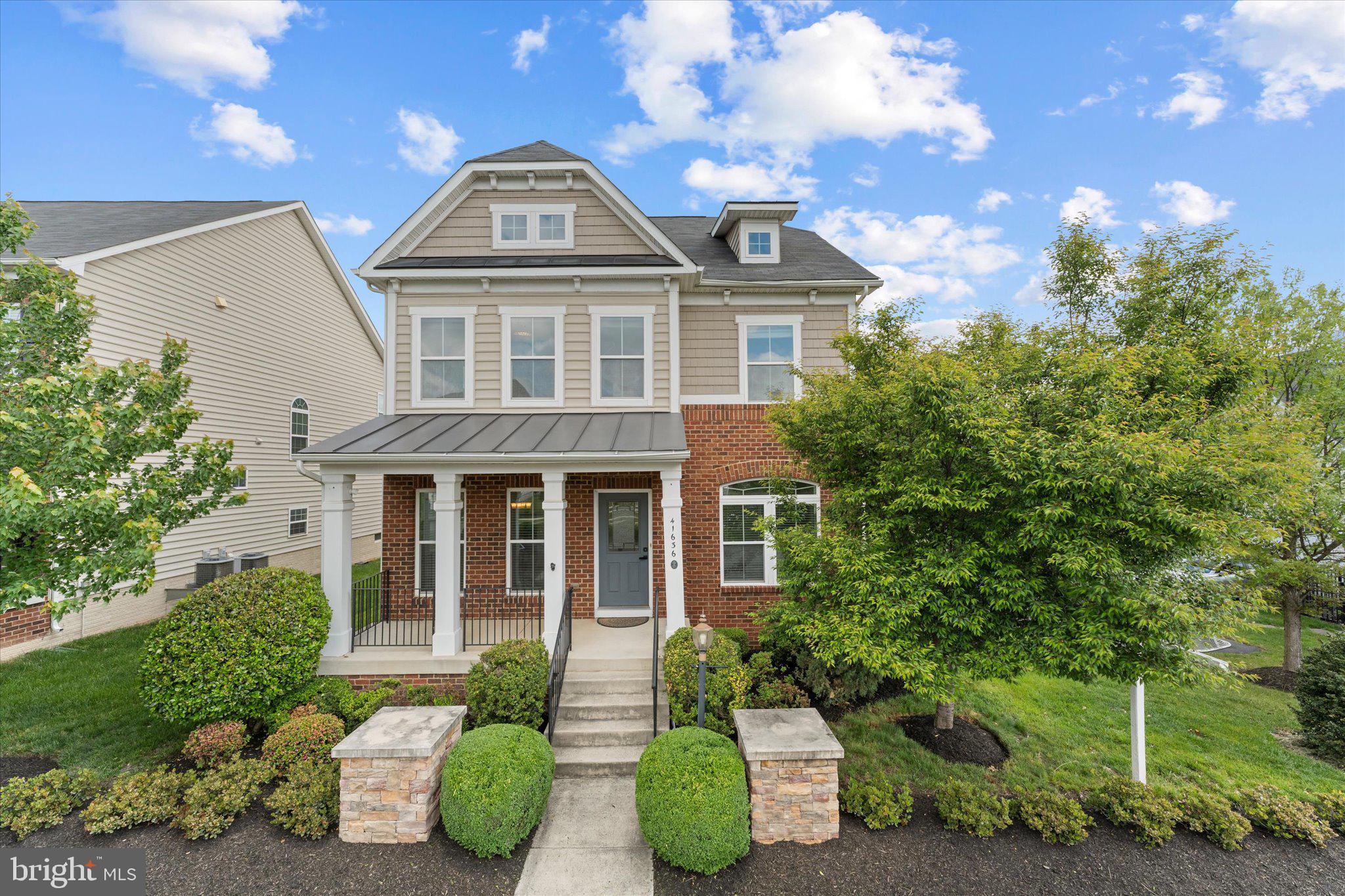 Welcome to this exceptional 5-bedroom, 4.5-bath single-family home located in the highly sought-after Westridge section of Dulles Farms in Aldie, VA. Originally designed as a model home, this residence showcases premium builder upgrades and thoughtful design throughout its four fully finished levels.  New painting and carpeting throughout!

The main level features rich hardwood flooring, elegant bay windows, tray ceilings, and detailed wainscoting, creating a refined yet inviting atmosphere. At the heart of the home is a gourmet kitchen perfect for both everyday living and entertaining. It is equipped with granite countertops, stainless steel appliances, an oversized center island, upgraded cabinetry, and under-cabinet lighting. Just off the kitchen, step outside to a stamped concrete patio and enjoy the privacy of a fully fenced backyard.

A unique highlight is the private study located above the garage, complete with custom-built closet cabinetry which makes the space ideal for a home office or quiet retreat.  Below, the spacious two-car garage provides ample storage and convenience.

Upstairs, the luxurious primary suite features a tray ceiling, a large walk-in closet, and a spa-inspired bathroom with dual showerheads. Three additional generously sized bedrooms, full bathroom, and a conveniently located laundry room complete this level. The fourth level offers a private fifth bedroom with a full bath that is perfect for guests or an au pair suite.

The fully finished basement expands your living space with a versatile den, an additional full bathroom, and a large storage area.

Enjoy all the amenities that the Dulles Farms community has to offer, including pools, fitness centers, walking trails, playgrounds, and more. This is a rare opportunity to own a truly upgraded, move-in-ready home in one of Aldie’s premier neighborhoods.