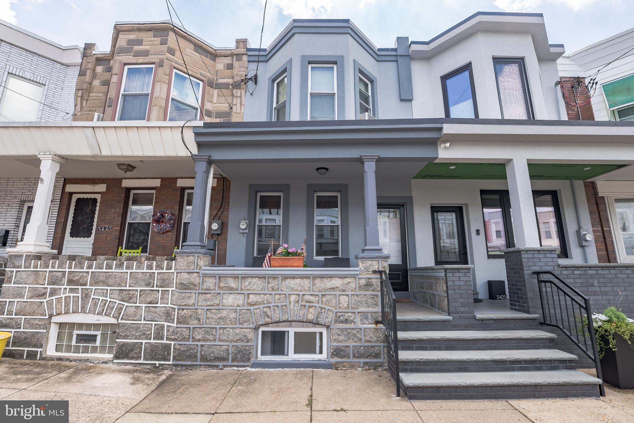 Rare chance to get yourself into a porch front, street to street property w/ a garage in the best part of Port Richmond for under 250k!    This home has been lovingly cared for by it's long time owners and is in immaculate condition.  1st floor has open floor plan w/ original hardwoods + high ceilings  that leads to a huge eat-in kitchen.  Kitchen has L-shaped cabinetry w/ loads of storage + enough room for dining table.  2nd floor has two good sized bedrooms w/ lots of closet space and master bathroom.    Full basement w/ laundry, more storage, half bath and all updated mechanicals.   Rear patio area leads to garage that current owner uses for storage + a workshop, but could be converted into a covered parking space.    Owners also park in front of the garage,  on Webb Street, as needed.   Located close to all the Richmond bars, cafes + restaurants.   Central to I-95, shopping and public transit.