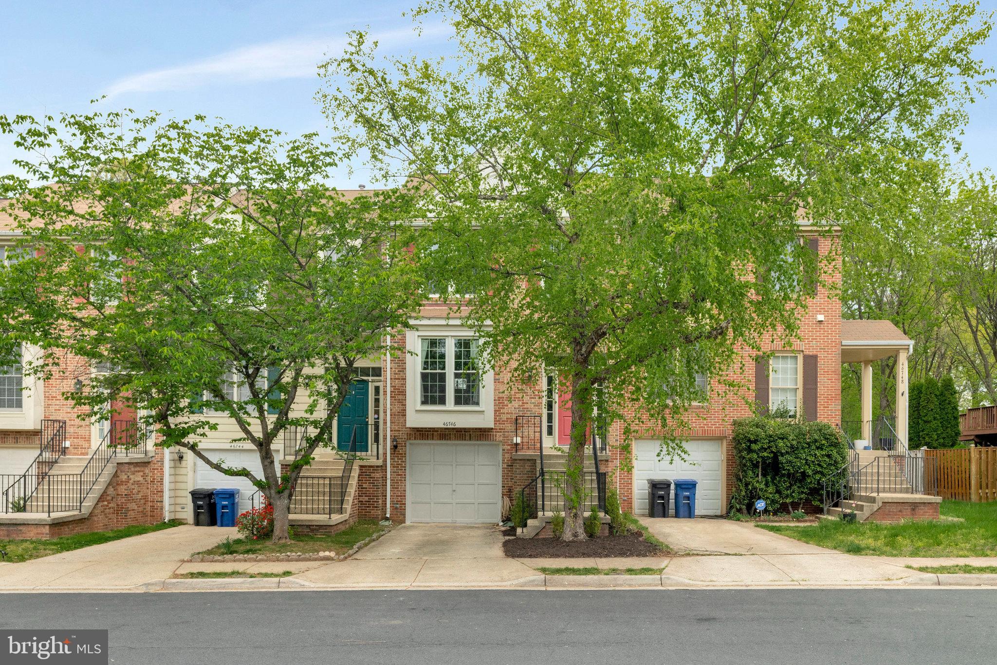 Beautiful brick-front townhouse on a peaceful cul-de-sac, backing to serene trees! Features include gleaming hardwood floors, a formal living room, and a separate dining area. The upgraded kitchen boasts custom cabinetry and granite countertops. Enjoy the updated bathrooms, including a luxurious primary bath with soaking tub and separate shower. The finished lower level offers a cozy fireplace in the recreation room, opening to a private patio and lush backyard. Recent upgrades include energy-efficient triple-pane windows, Conveniently located within walking distance to the community pool and amenities.