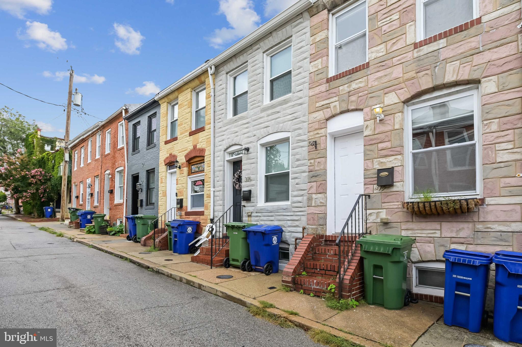 Charming fully renovated home in Fells Point! Kitchen with granite counters and sliders to back yard. Hardwood floors, recessed lighting, living room and half bath on entry level. Two bedrooms and full bath on upper level. Great roof top deck with city views!