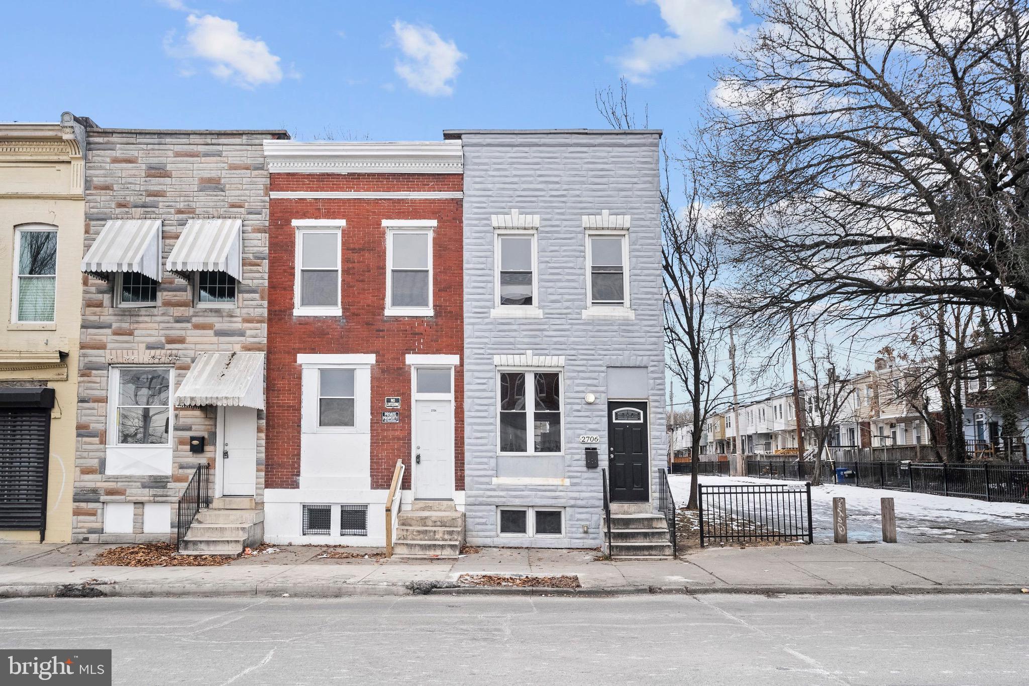 Welcome to this beautifully renovated and well-maintained end-of-group rowhome in the heart of Baltimore’s historic Better Waverly district. This stunning three bedroom, twobathroom home offers an inviting space for comfortable and convenient city living. Inside you'll immediately discover an open-concept main level filled with natural light, highlighting the modern LVP flooring, fresh neutral paint, and elegant finishes throughout. The kitchen is a spacious and practical, featuring updated appliances, custom cabinetry, and a stylish backsplash. Upstairs, you’ll find the three spacious bedrooms with ample closet space and a beautifully updated full bathroom. The fully finished lower level provides additional living space, perfect for a recreation room, home office or gym, complete with a second fully renovated bathroom. Outside, enjoy a private backyard, perfect for relaxing or entertaining. Conveniently located near Johns Hopkins University, Waverly Farmers Market, Lake Montebello, and an array of dining and shopping options, this home offers the best of city living with a neighborhood feel. Move-in ready—this is a must-see! Schedule your private showing today.