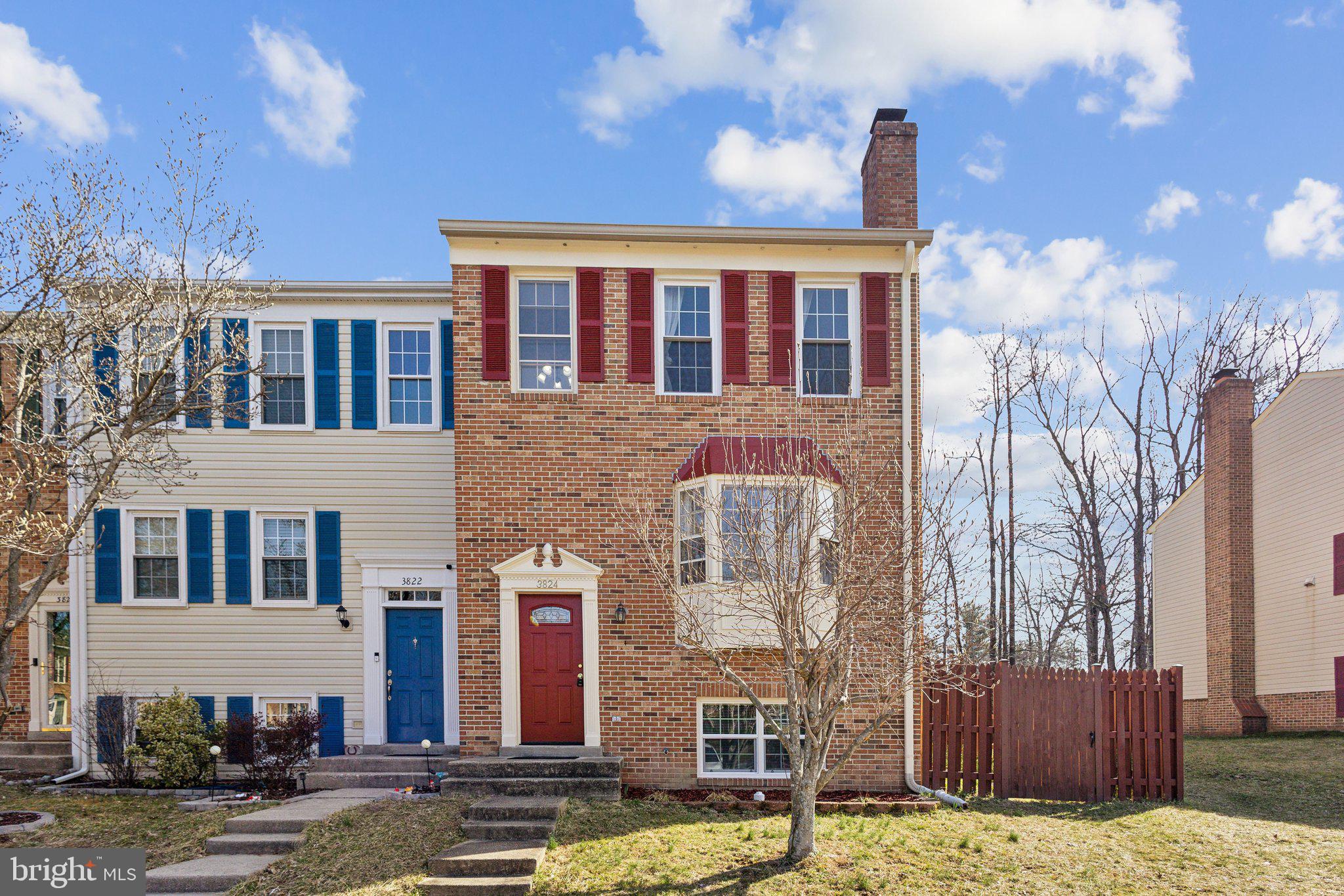 Welcome to 3824 Ogilvie Ct, a beautifully maintained end-unit townhome offering spacious living, modern updates, and an ideal location. Nestled in a quiet, tree-lined cul-de-sac, this home provides extra privacy and abundant natural light, making it a standout choice in the sought-after Prince William County area.

Step inside to find gleaming wood floors throughout the main level, adding warmth and elegance to the open-concept layout. The spacious living room is bathed in natural light from large windows, creating a bright and inviting space for relaxing or entertaining. The adjacent dining area seamlessly connects to the well-appointed kitchen, which features ample cabinetry, sleek countertops, and modern appliances, making meal preparation a breeze. A sliding glass door leads to the private deck, perfect for outdoor dining, entertaining, or simply enjoying the peaceful wooded backdrop.

Upstairs, the primary suite is a serene retreat, complete with a generous closet and an en suite bathroom. Two additional well-sized bedrooms share an updated full bathroom, offering comfort and convenience for family or guests.

The fully finished walk-out basement adds incredible versatility to the home, featuring a kitchenette, making it ideal for an in-law suite, guest space, or even a home office. This level also includes a large recreation area, perfect for movie nights or additional living space, along with a full bathroom and a separate laundry area for added convenience.

As an end unit, this home benefits from extra outdoor space, including a fenced-in backyard that offers both privacy and room to enjoy the outdoors. With two assigned parking spaces and ample visitor parking, convenience is never an issue.

Located just minutes from major commuter routes, including I-95, Route 123, and the VRE, this home offers easy access to Washington, D.C., and Northern Virginia. Enjoy proximity to shopping, dining, and entertainment at Stonebridge at Potomac Town Center, Occoquan Historic District, and Potomac Mills. Nearby parks, and walking trails, further enhance this home’s appeal.

With its beautiful wood floors, fully equipped basement kitchenette, and prime end-unit location, this home is a perfect rental opportunity for those seeking both style and functionality. Don't miss your chance to make this your next home!