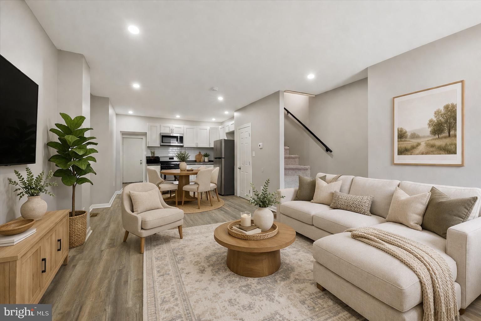 Welcome to 1540 Church Street, a beautifully renovated home offering modern comfort, thoughtful design, and everyday convenience.

Step inside to discover a bright, open-concept layout with clean lines, recessed lighting, and stylish finishes throughout. The updated kitchen features sleek white cabinetry, stainless steel appliances, and ample counter space, seamlessly flowing into the main living area—perfect for both relaxing and entertaining.

Upstairs, you’ll find 2 spacious, sun-filled bedrooms with generous layouts and flexibility for a home office, guest space, or growing household needs. The upper-level bonus space offers additional versatility—ideal for a lounge, workspace, or a children's play den!

Conveniently located in Frankford, this home offers easy access to public transportation, local shops, grocery stores, and everyday essentials—all within walking distance. Enjoy a highly walkable neighborhood with quick connections to Center City and surrounding areas

Whether you're a first-time buyer or looking for a move-in-ready home with modern updates and strong long-term value, 1540 Church Street delivers comfort, space, and accessibility all in one.