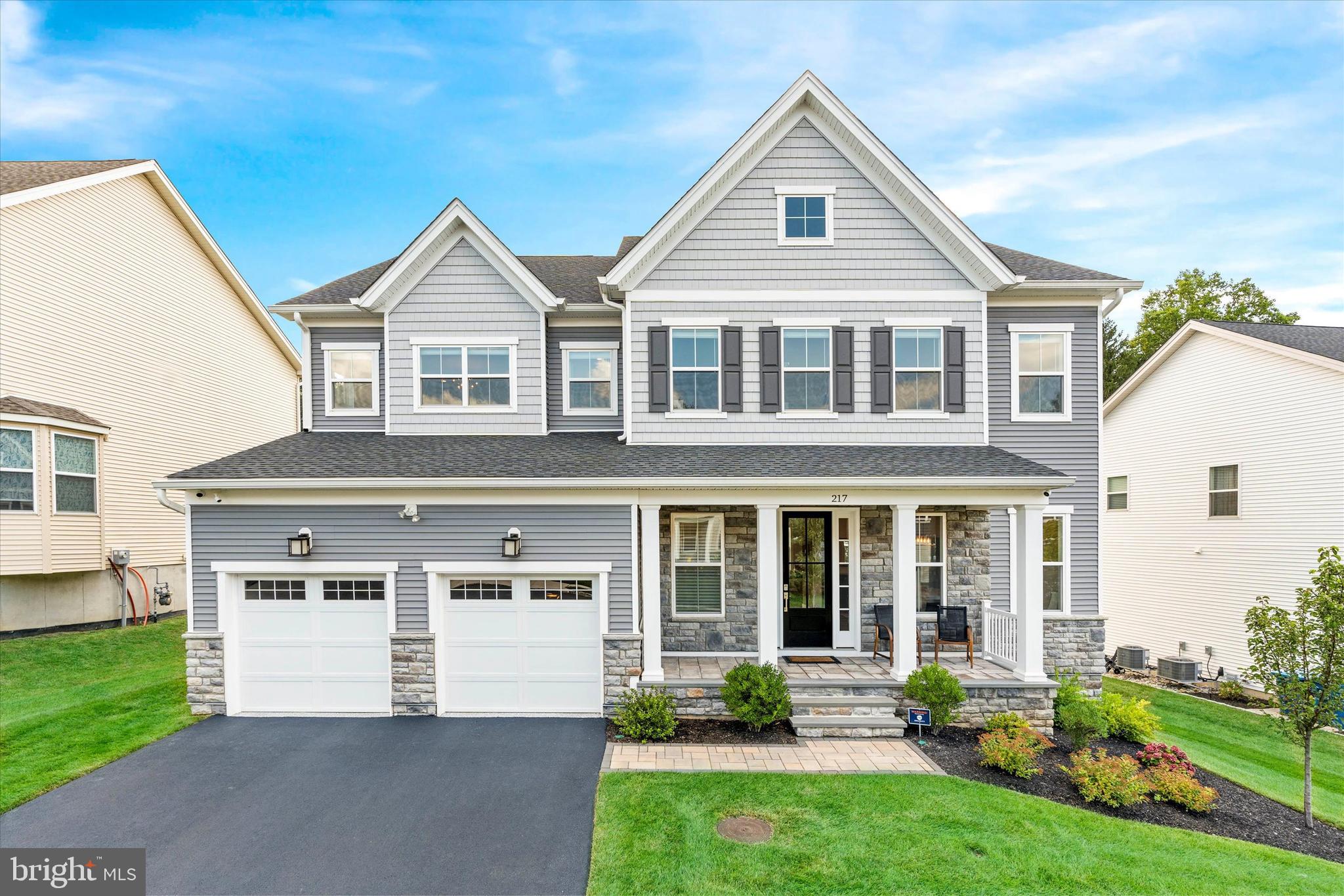 Welcome to 217 Lily Lane, located Unionville Chadds Ford School District, close to Kennett Country Club.  This 3 year young home has been lovingly cared for and heavily upgraded.  Enter this bright and airy Toll Brother's Lyndell Model with soaring ceilings, tasteful finishes, and luxury hardwood flooring and finishes.  Upon entering, you'll notice a large flex space just to the right of the foyer, currently used as a formal dining space.  A tastefully upgraded powder room is also located close to the front door, along with ample closet space.  The back of the home is a showcase of clean modern finishes, complete with chef's kitchen with state of the art appliances including induction cooking.  A gas hookup was also installed during construction should a future owner want to switch from induction to gas cooking.  A main private study is a perfect spot for the stay at home professional to get away.  A mudroom with even more closet space is located just off the garage.  A new deck adjoins the great room to further extend the living space out back.  A newly finished walk out basement complete with wet bar, full bathroom, living area, and gym and storage room is located on the lower level.  Back upstairs, a spacious master suite features two walk in closets and nicely appointed master bath.   Second floor laundry offers convenience and abundant storage.  Three additional bedrooms comprise of a princess suite and two bedrooms sharing a jack and jill bath.  All bedrooms have large walk in closets and 9' ceilings.    
Please see the agent documents section for an exhaustive list of upgrades and receipts.  Solar system and solar edge whole home battery are owned.
