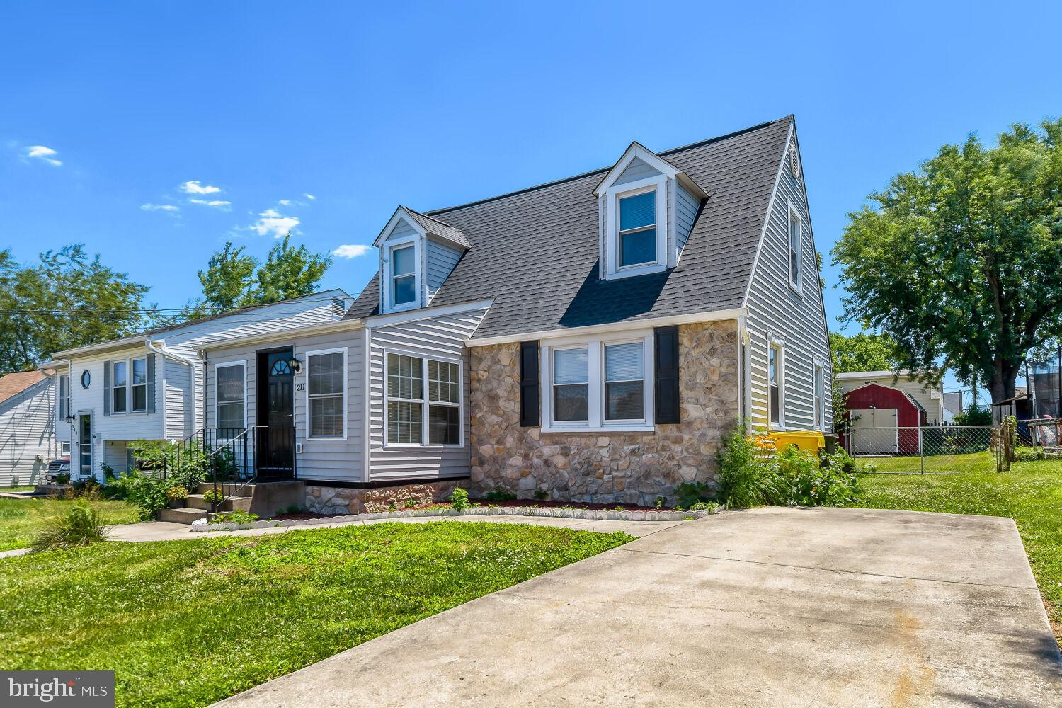 ***   INCREDIBLE OPPORTUNITY TO ASSSUME  A  4.875%  VA  LOAN!   *** This charming Cape Cod, featuring a classic stone exterior with vinyl siding, is ideally situated in a sought-after water-privileged community.  Step inside to an inviting open floor plan highlighted by gleaming hardwood floors throughout the living and dining rooms. The light-filled kitchen offers new stainless steel appliance and tile flooring and a sliding glass door that opens to new  deck overlooking a spacious backyard—perfect for everyday living and entertaining.  The main level includes two generously sized bedrooms with neutral carpeting and a full bath. Upstairs, you’ll find two additional bedrooms with built-in features, along with a second full bath.  The lower level provides excellent potential for customization, with laundry, abundant storage space, and convenient outside access. Recent updates include a new roof, new stainless steel appliance,  a waterproofed basement and a 4 year old   HVAC system   Enjoy outdoor living in the expansive fenced backyard—ideal for entertaining or simply relaxing on your private dec and don't forget 4.875% VA  AAUMABLE LOAN!