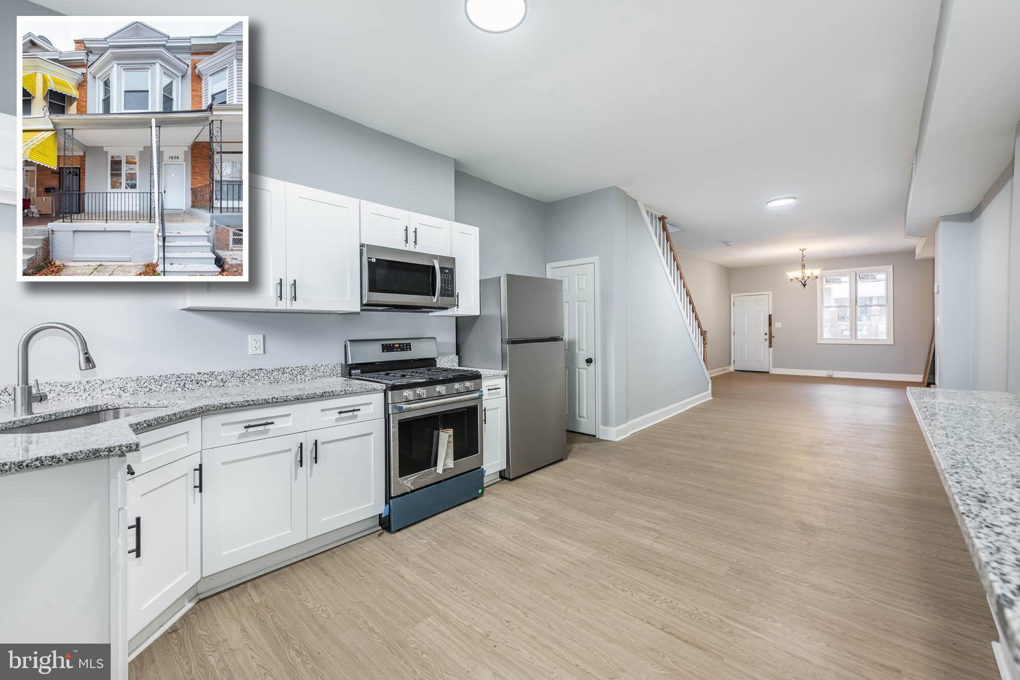 "Step into this beautifully renovated interior row house, featuring 2 spacious bedrooms and 1 modern bathroom, all nestled in a peaceful, quiet neighborhood. This home comes with both a front and back porch, perfect for enjoying the outdoors, as well as a front and back yard offering plenty of space for relaxation or gardening. The large basement provides tons of potential, and there's even a dedicated area for a laundry room. Whether you're looking to add to your rental portfolio or seeking a tranquil place to call home, this property is a fantastic choice. It’s move-in ready and offers all the comforts you need!"