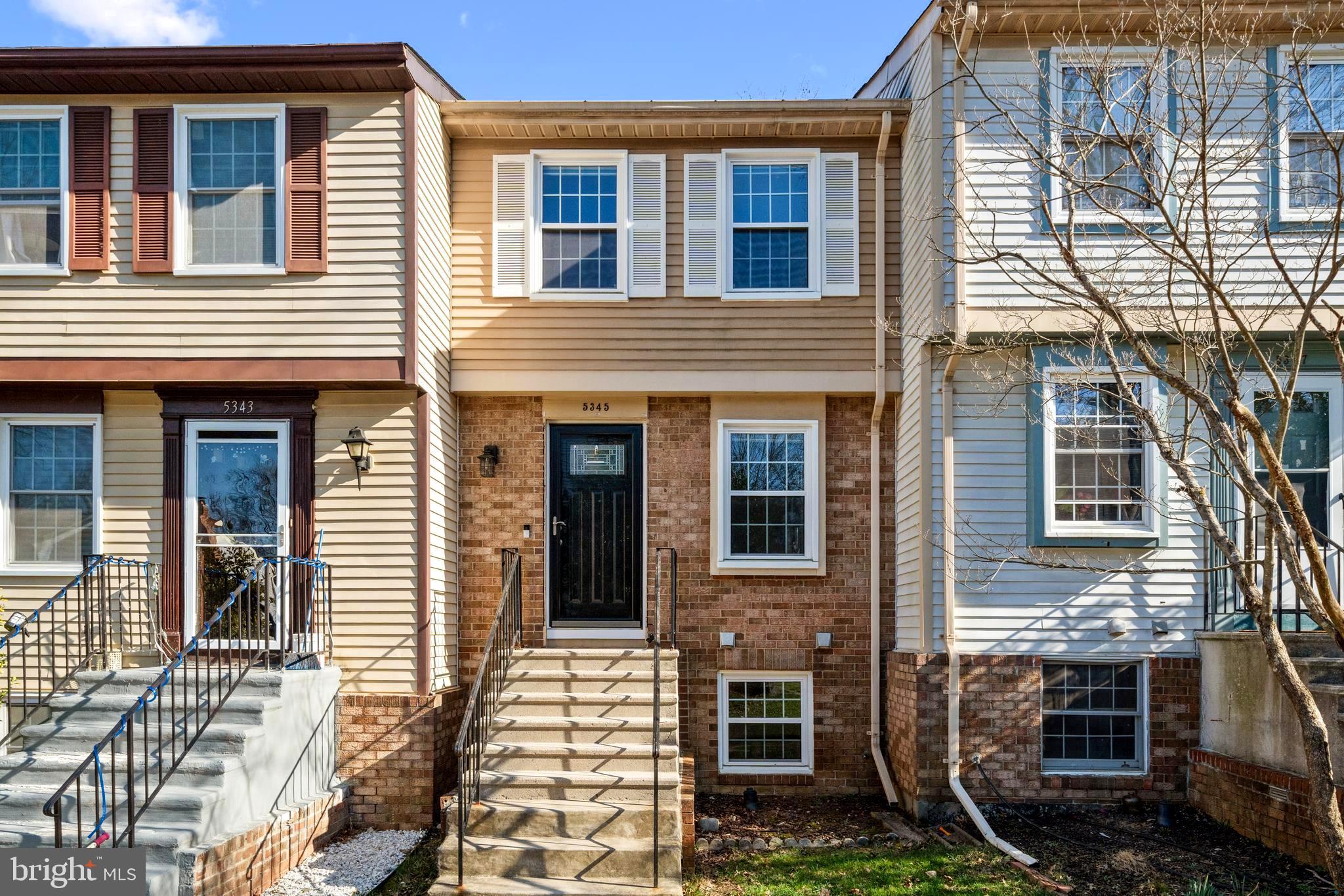 Stunning 2-bedroom townhouse near Kingstowne! This beautifully maintained home is filled with natural light, highlighting the modern kitchen with stainless steel appliances, granite countertops, and ample cabinet space. The spacious living room is perfect for entertaining. Upstairs, you'll find two generous bedrooms with a shared updated full bath, and the primary bedroom features a massive walk-in closet. The finished basement offers a cozy sitting area and a bonus space ideal for a home office. Five minutes from the Kingstowne Shopping Center including many restaurants and shops, .5 mile from Rudy's Golf and Sports bar, 2.5 miles to Wegmans, 3.5 miles to Metro, 5 miles to Old Town Alexandria.  Recent upgrades include a new roof (2020), HVAC (2019), new windows (2020),  water heater (2023), electric range/oven (2022), washer/dryer (2022), updated full bath vanity, shower head, and faucet (2024), and a new garbage disposal (2024). Don’t miss this gem—schedule your tour today!