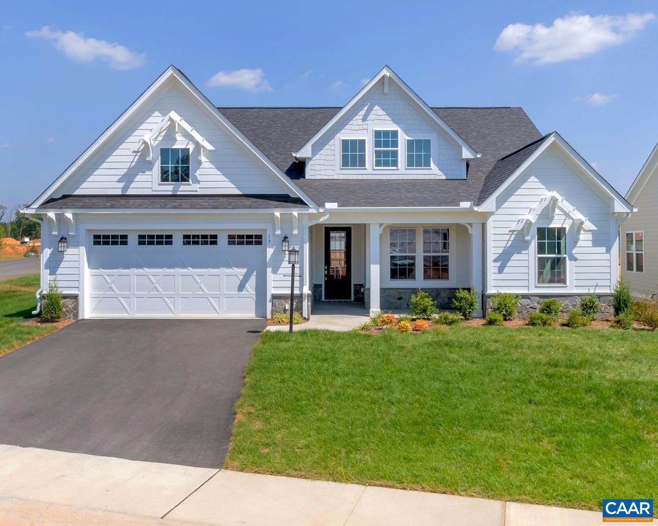 The Hickory with an unfinished walkout basement is a to-be-built home in the newly released section of Spring Creek, with an estimated build time of 7 to 8 months. Set on a homesite just under a third of an acre, this main-level living design includes 3 bedrooms, 2.5 baths, and a 2-car garage. The layout centers around an open kitchen, dining area, and family room with a gas fireplace for added comfort. The primary suite features a spacious bath with a frameless glass shower, dual vanities, and a soaking tub. Two additional bedrooms, a full bath, a pocket office, walk-in pantry, and a combined mudroom and laundry room complete the layout. Buyers will have the opportunity to personalize interior selections in the design studio. Photos are from a previously built Hickory and may include optional features. Final pricing may vary by elevation and lot.,Fireplace in Family Room