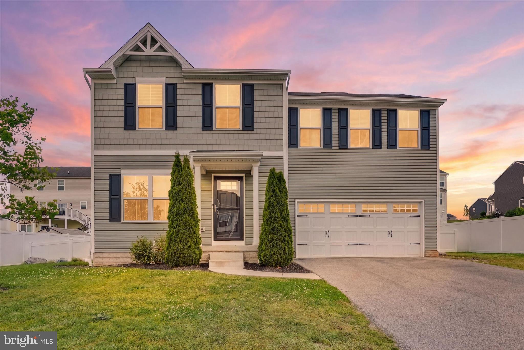 Welcome to this beautifully maintained 4-bedroom, 2.5-bath home in the heart of Dover! Built in 2020, this move-in-ready property offers 1,680 finished square feet with modern finishes, a spacious 2-car garage, and an unfinished basement ready for your future expansion plans—whether you envision a home gym, rec room, office, or additional living space. Freshly repainted and professionally cleaned, the home feels bright, crisp, and ready for its next owners from the moment you walk through the door.

Inside, you’ll find an open and inviting layout with durable flooring, neutral tones, and plenty of natural light throughout. The kitchen features stainless steel appliances, rich cabinetry, ample counter space, and a center island that flows seamlessly into the dining and living areas—perfect for entertaining or everyday living. Upstairs, the generously sized bedrooms offer comfortable retreats, including a spacious primary suite with its own private bath. Outside, enjoy a large driveway, fully fenced backyard, and patio area ideal for summer cookouts, pets, or relaxing evenings under the stars.

Conveniently located with easy access to York Galleria, downtown York, and major commuter routes, this home offers the perfect balance of neighborhood living and accessibility. Outdoor enthusiasts will appreciate nearby parks such as John Rudy County Park and Nixon County Park, while local favorites for dining and entertainment are just a short drive away. You’ll also enjoy convenient access to surrounding communities including Hanover, Harrisburg, and Lancaster, making this an ideal location for both work and play. Showings start 5/23.