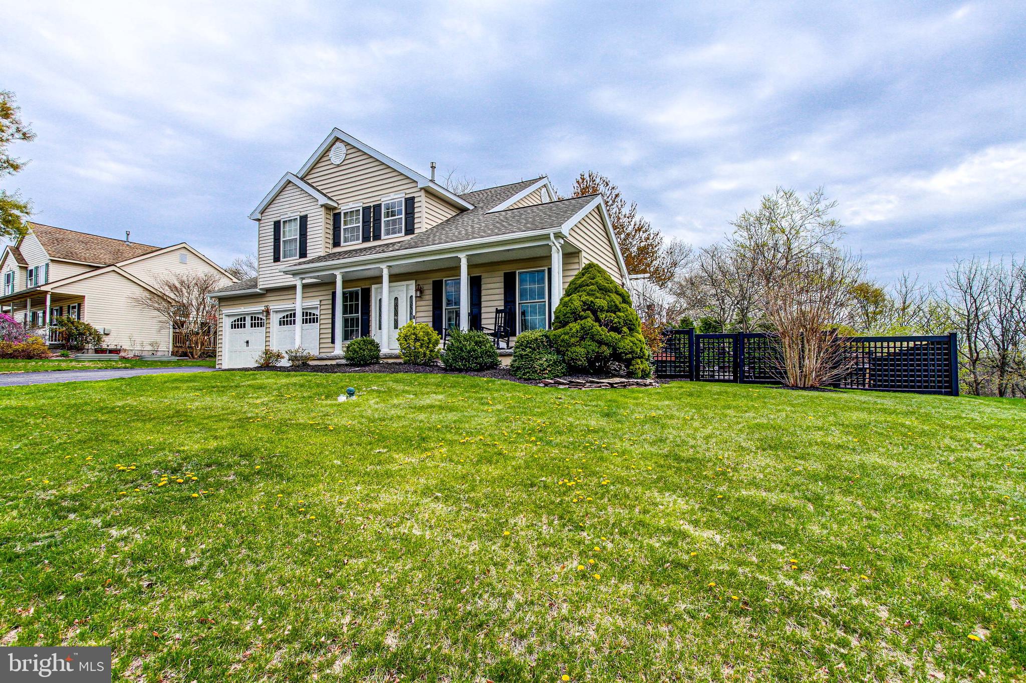 **OFFER DEADLINE SET FOR SATURDAY, 4/19/25 AT 5:30PM**  
The open house is still on from 11a-3p on Saturday.  
We are looking for the highest/best by Saturday evening with hopes of making a decision that night.  
Thank you!

Are you looking for a beautiful colonial on a quarter acre with a fenced yard, 2 car garage and finished basement?  If so, you have found THE ONE!  This property is in great condition!  There is nothing to do but move in.  The main floor includes the living room, family room, dining room, kitchen, powder room, and laundry room.  Just off the kitchen is a beautiful deck with pergola and a remote-controlled covering that goes over the pergola!  The deck opens up to a stamped-concrete patio, and private flat yard with fire pit, shed and gorgeous fencing.  There is also landscape lighting that creates just the right atmosphere when relaxing in the evening.  Going back inside, upstairs you will find 3 large bedrooms, 2 full baths and lots of closet space!  The primary bedroom has a spacious bathroom and 2 large closets.  To finish off the tour, the finished basement is a great space to spread out, with an additional office space/guest room/workout room option plus a storage area and extra closet space.  The home has many special features including: hardwood flooring, NEW kitchen appliances (stainless steel),  granite countertops with under-mount farm sink, a pantry closet by the kitchen, updated bathrooms, crown molding, beautiful neutral decor, updated lighting/fixtures throughout and the main floor windows are high-end with between-the-glass blinds in them and finally, a new hot water heater (2024) and radon mitigation is already in place.  
7 minutes to Costco and the Philadelphia Premium Outlets, 422 and lots of other shopping & restaurants  this home is perfect location!
Please join us for an open house on Saturday from 11am-3pm.  
Thank you for stopping by!