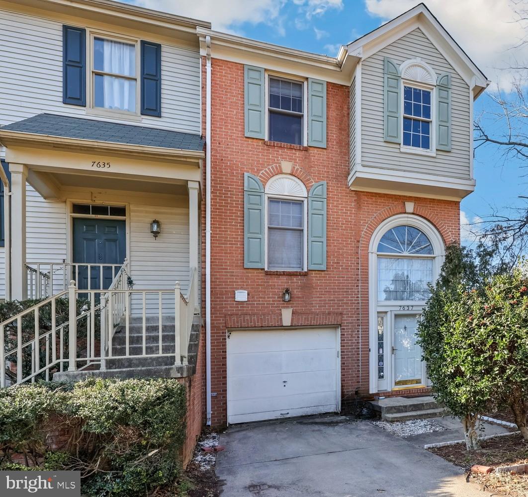 Multiple offers were received.  The seller has set a deadline for Sunday, 4/6/2025 @ 9 PM for highest and best.  A decision will be made on Monday.  
This Home is being sold  AS-IS giving you the opportunity to make it your own and live in the desired neighborhood of Paradise.  Check out the comps, this one is priced approximately 80,000 below other ones in the neighborhood.     Spacious Brick End Unit Townhome with 3 Levels.  This townhome features a 1 car garage and extra visitor parking in front of the home.  Front entrance with Transcom window and two story foyer.  Wood floors in the foyer that leads to a rec room with a fireplace and walk-out to the fenced rear yard.  Up one level to a spacious Living room and Dining area.  The kitchen displays granite countertops, wood floors, lots of cabinets and a pass through for convenient entertaining. Recently painted throughout to a neutral white.  The 3 bedrooms have vaulted ceilings and large windows for plenty of light and feature ample space.  This home is solid so bring your finishing touches.  HVAC 2020, Hot Water heater 2018.  Roof 2018.  Kitchen 2018, Refrigerator and Washer and Dryer 2020.  This home is priced to note the new owner may want to replace carpeting.  Location is prime. Enjoy the community pool, playground area, library across the street and just a few miles to the Battlefield of Manassas, shopping centers, grocery stores and restaurants.