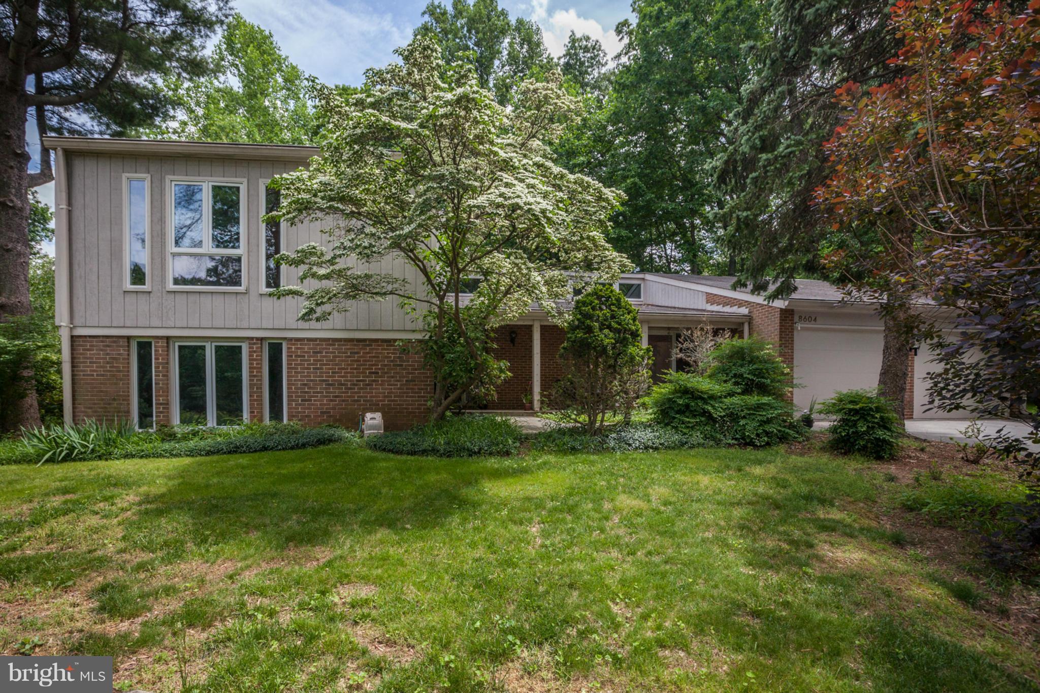 Fully renov contemporary w design elements & custom lighting by architect owner. Open floorplan, gourmet kit w granite & hi-end appliances, LIV & DR w cathdrl ceiling, clerestory wndws & fab views to pretty yard. 5BR/3.5BA,large Fam Rm w fpl. All Baths totally remodeled & GORGEOUS! Fin LL w great rec room, half BA & workbench .Great outdoor space w deck, patio & room to play! OPEN SUN JUNE 28 2-4